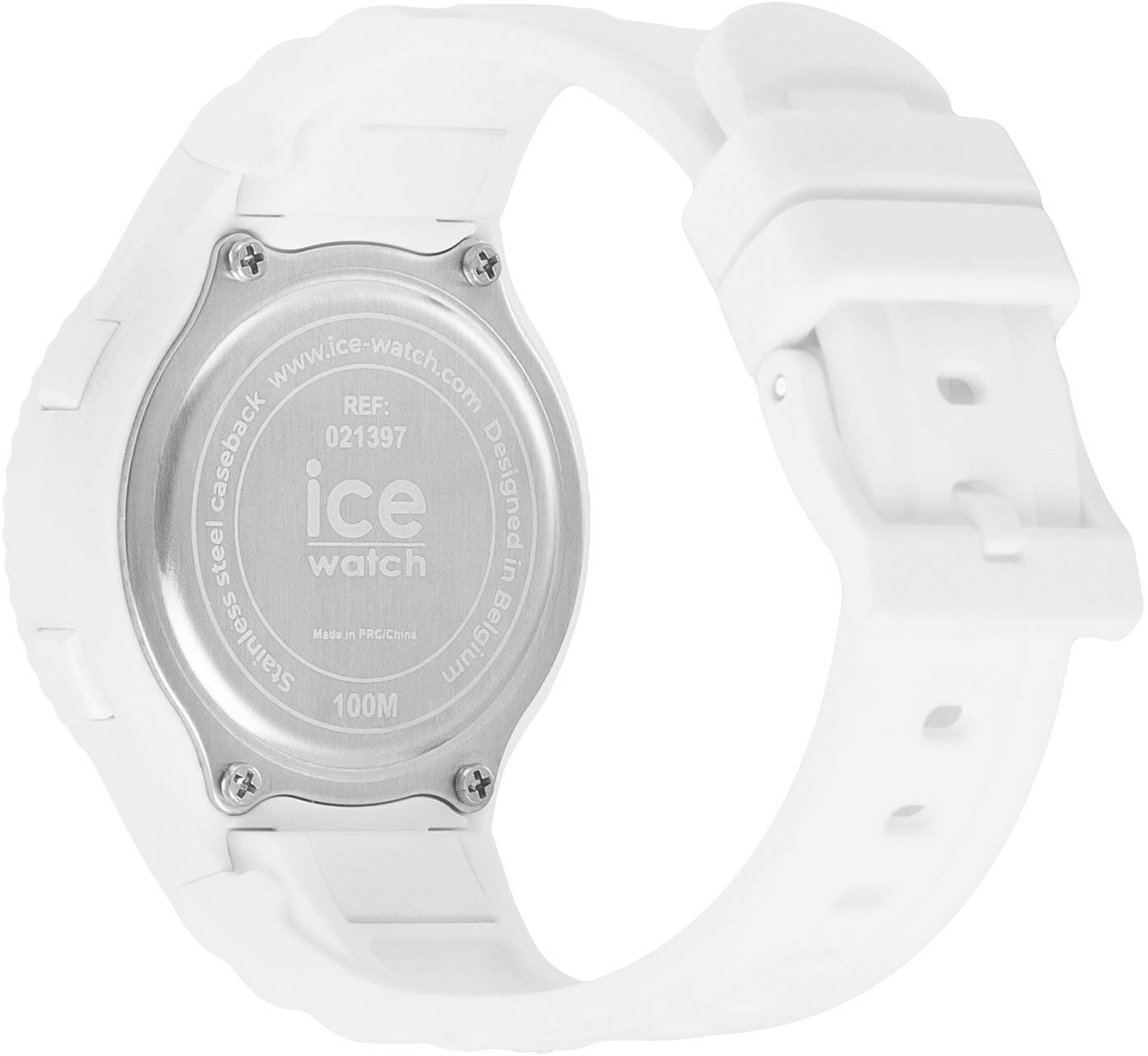 ice-watch Quarzuhr »ICE digit - Sunset rainbow - White - Small, 021397«