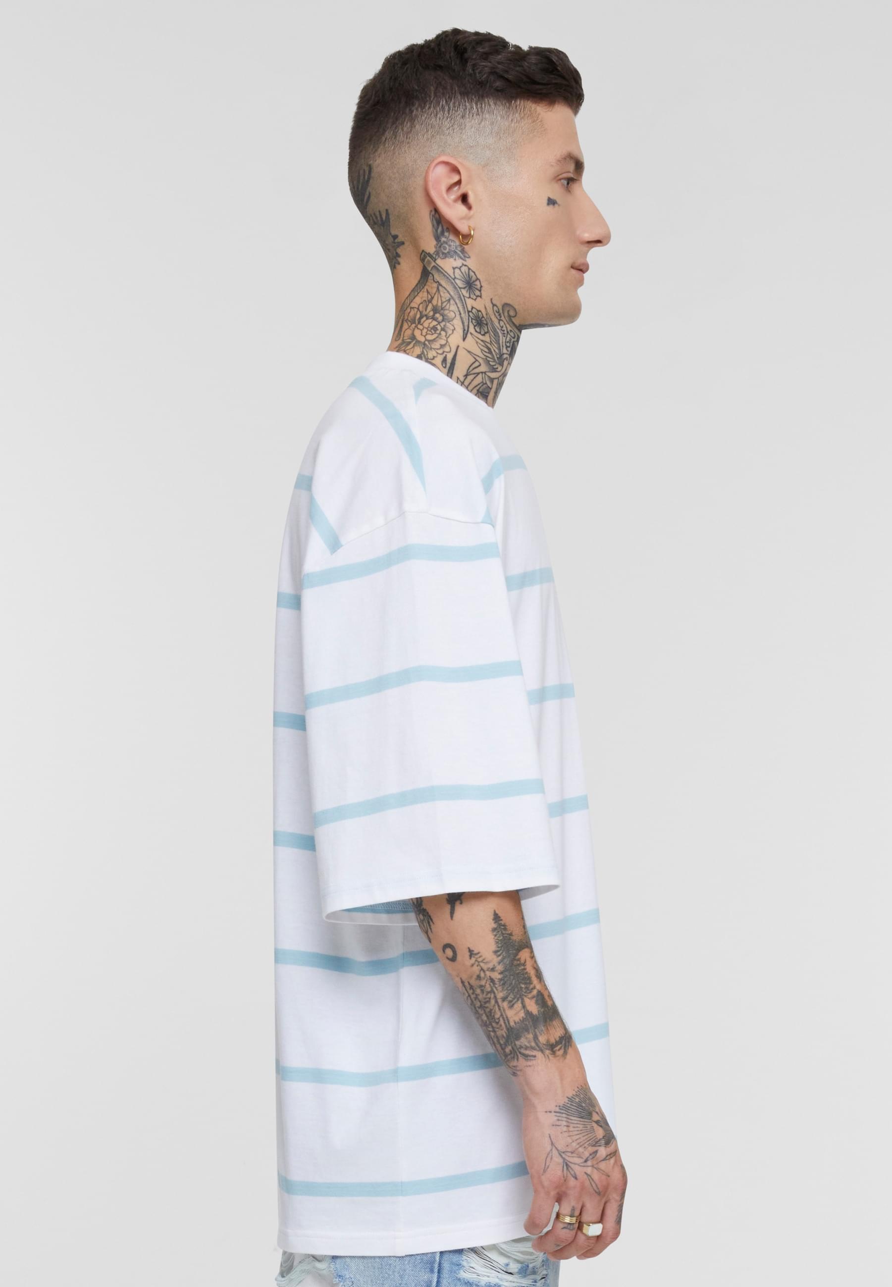 URBAN CLASSICS T-Shirt »Urban Classics Herren Oversized Sleeve Modern Stripe Tee«, (1 tlg.)