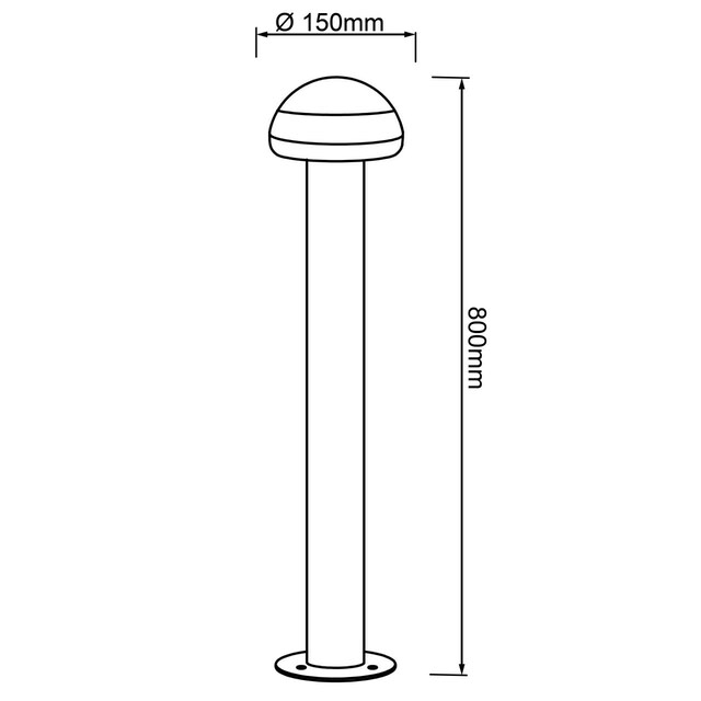 Brilliant Leuchten Pollerleuchte »Ilton«, 1 flammig-flammig, LED  Pollerleuchte - 80cm Höhe - 1100 Lumen, 3000 Kelvin kaufen | BAUR