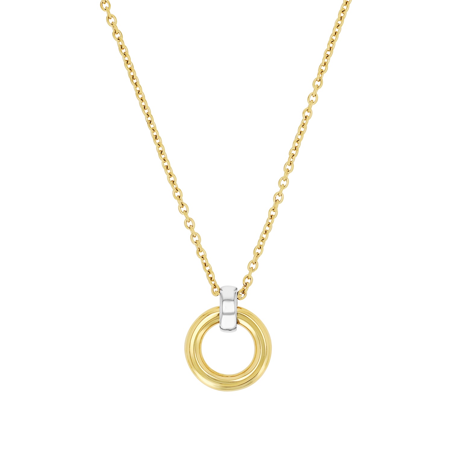 JOOP! Kette mit Anhänger »Kreis, 2039841«, mit Zirkonia (synth.)