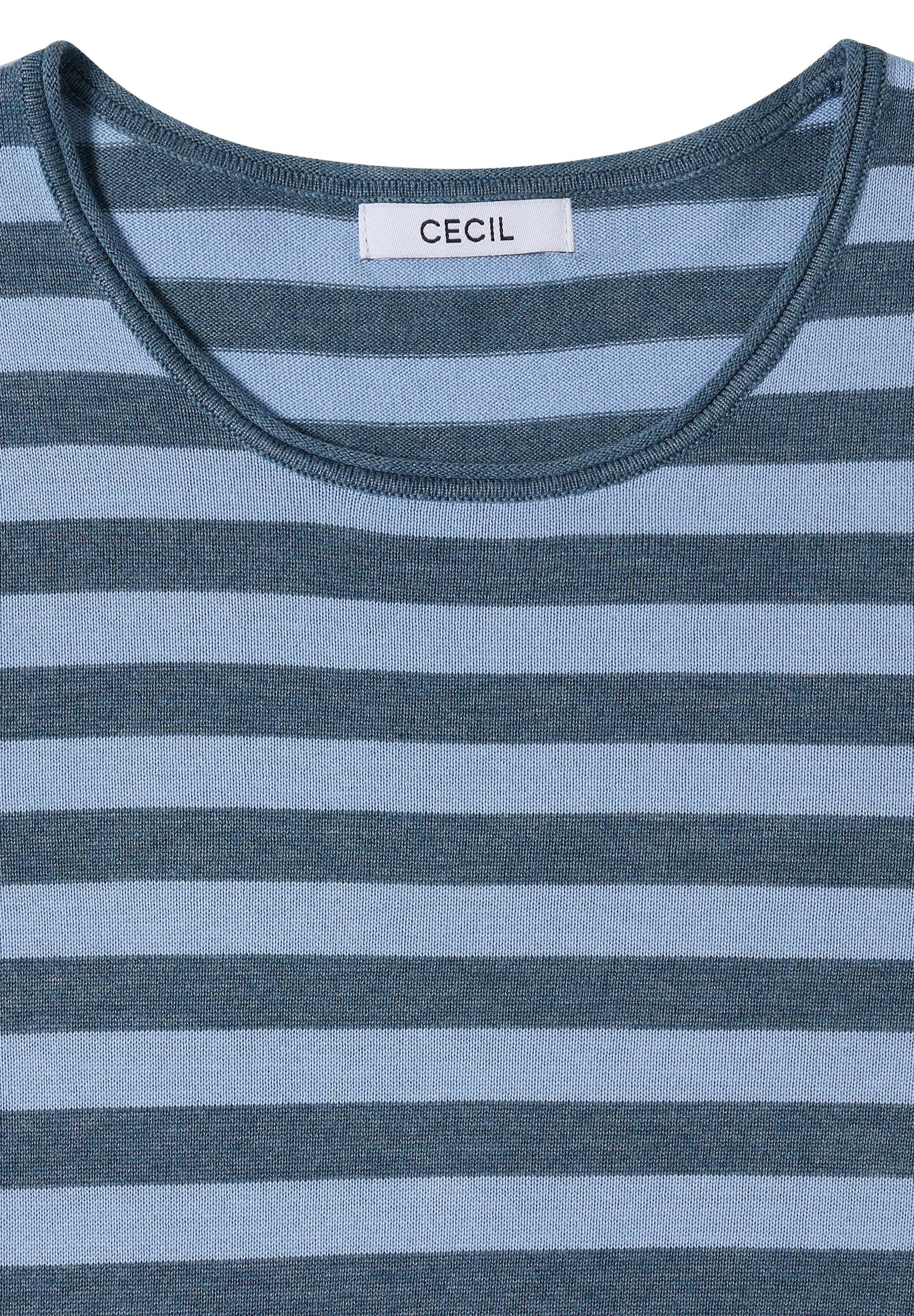 Cecil Rundhalspullover im soften Baumwoll-Mix