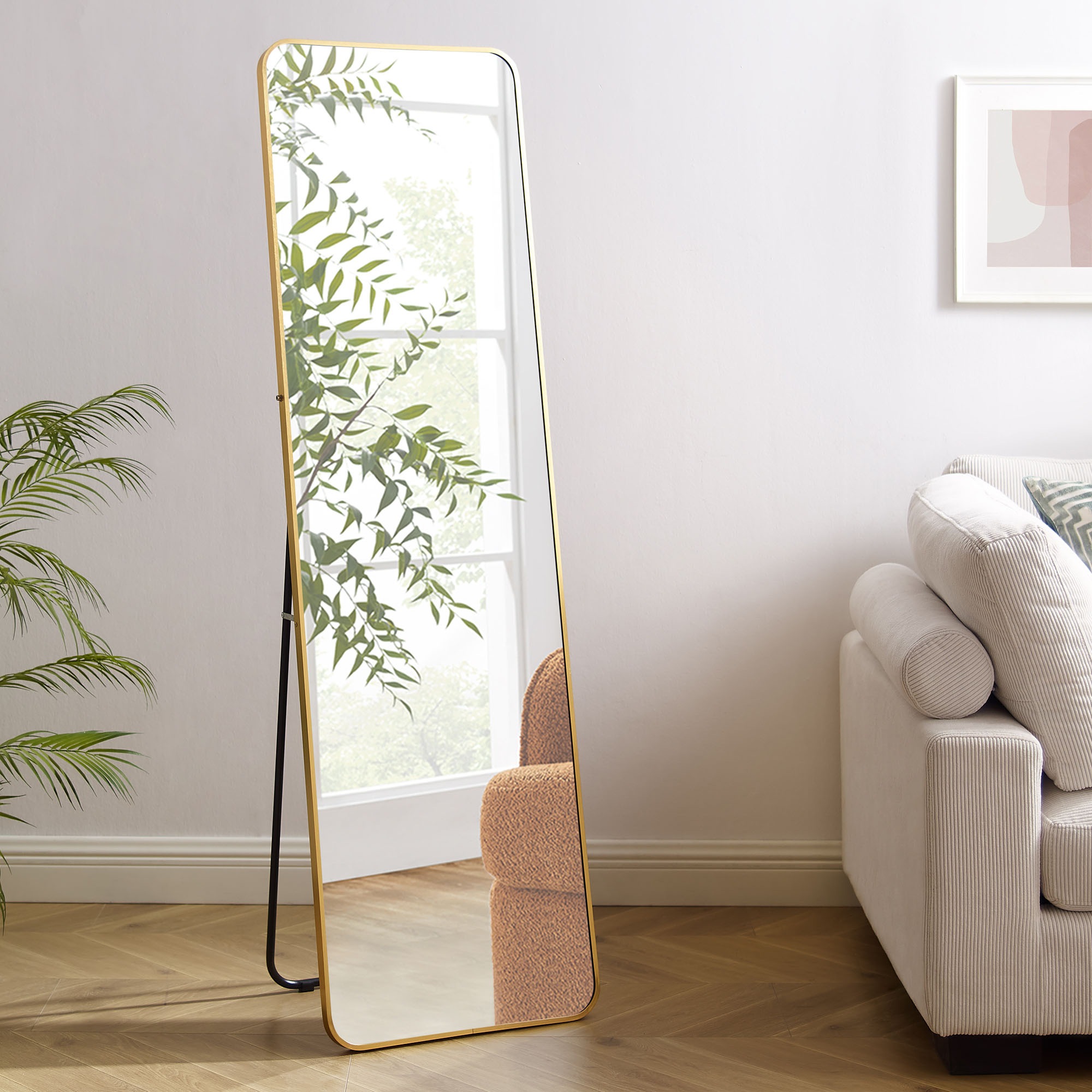 SalesFever Ganzkörperspiegel, (1 St.), Eleganz in Gold - Rahmen inklusive, günstig online kaufen