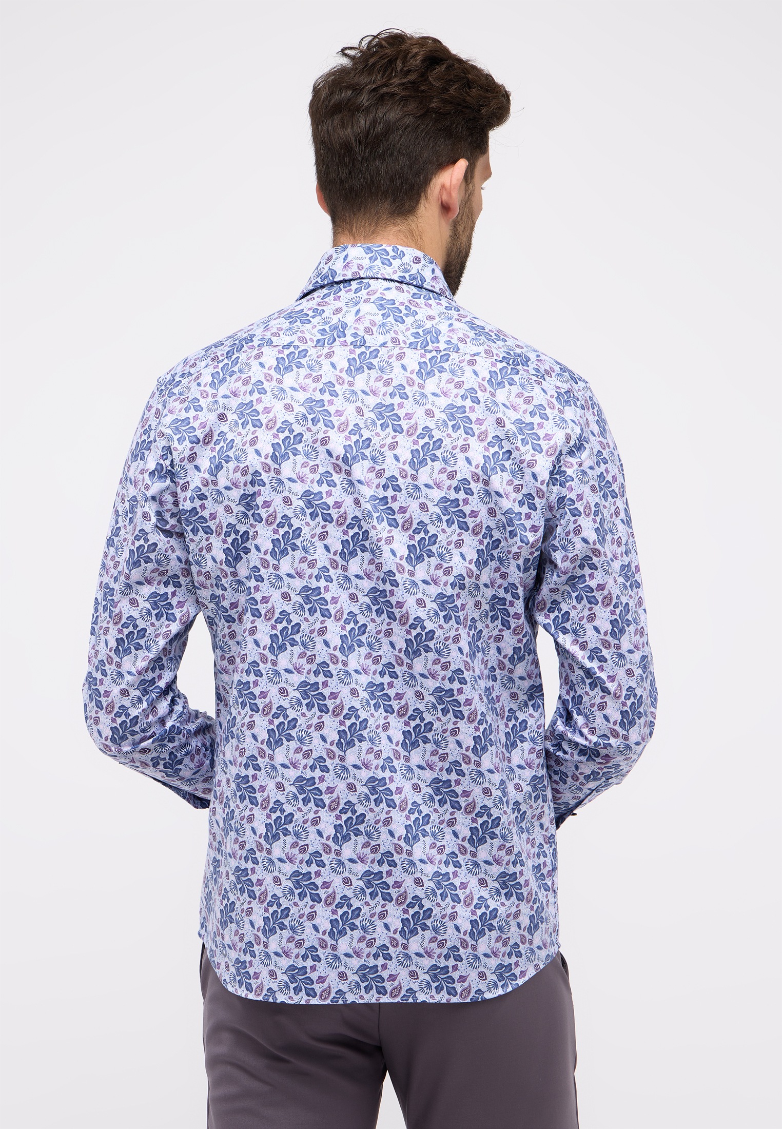 Eterna Langarmhemd »MODERN FIT« EASY IRON (bügelleicht)