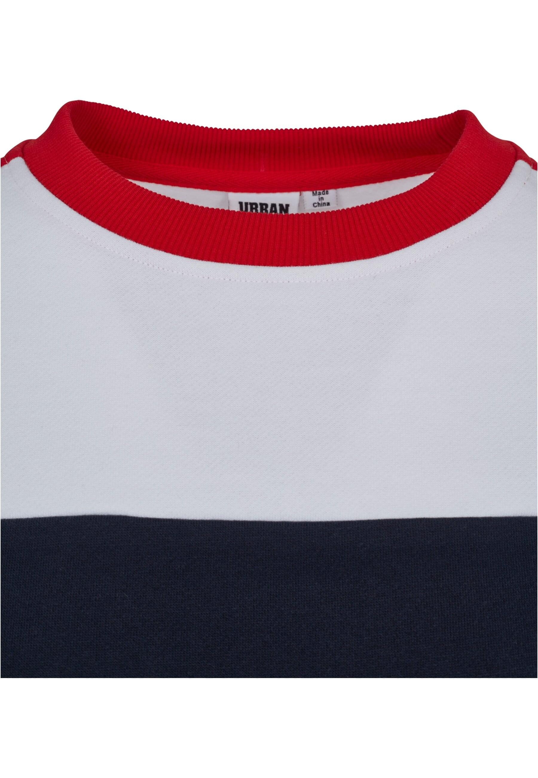URBAN CLASSICS Sweatshirt »Urban Classics Damen Ladies Cropped 3-Tone Stripe Crew«, (1 tlg.)