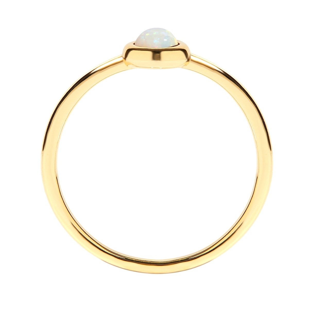 GLANZSTÜCKE MÜNCHEN GSM6022 Gemstone Ring Yellow Gold Size 60 3