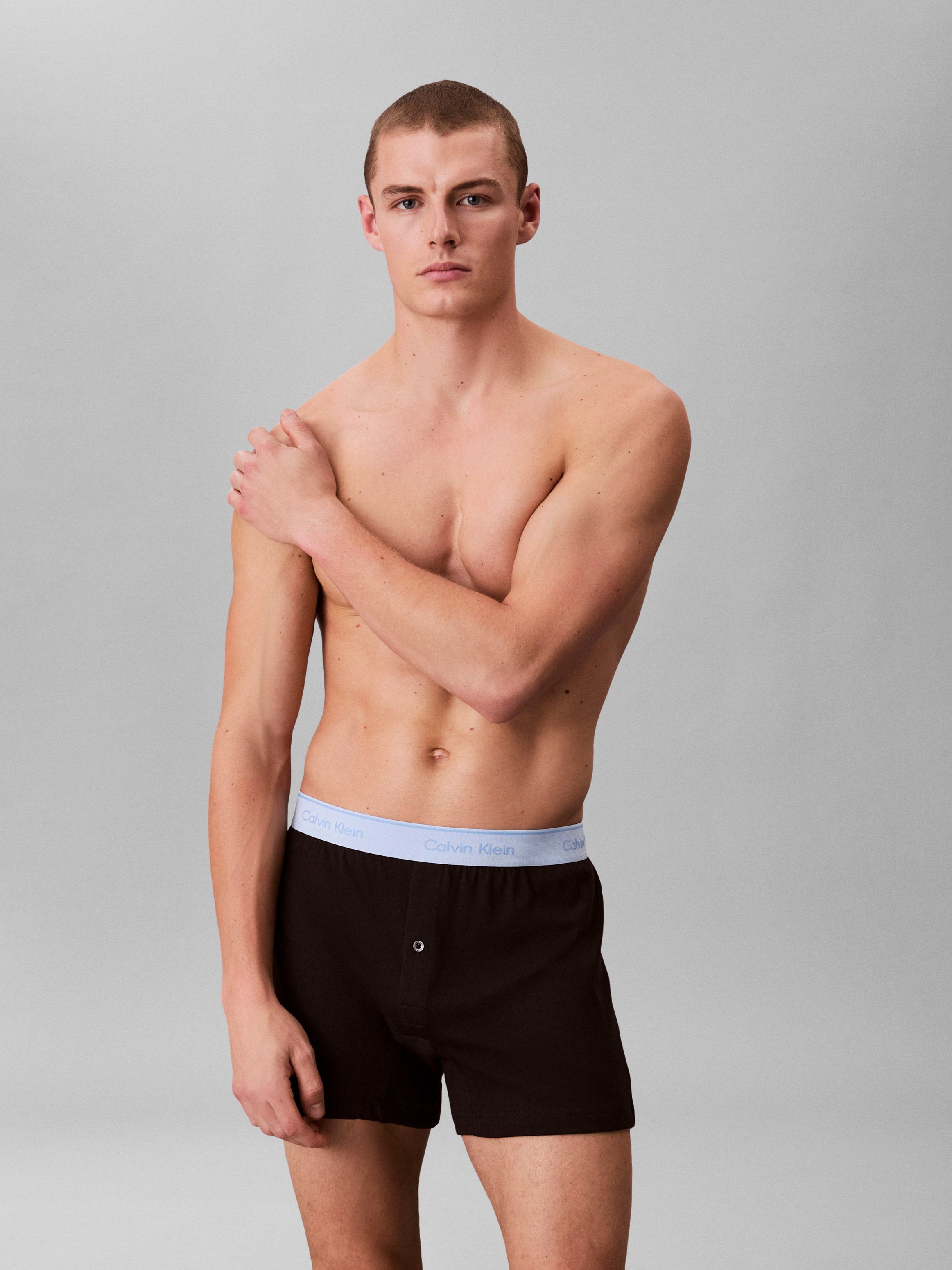 Calvin Klein Underwear Boxer »BOXER TRAD 3PK« Packung, 3er-Pack,  mit Logo-Elastikbund (3 Stück)