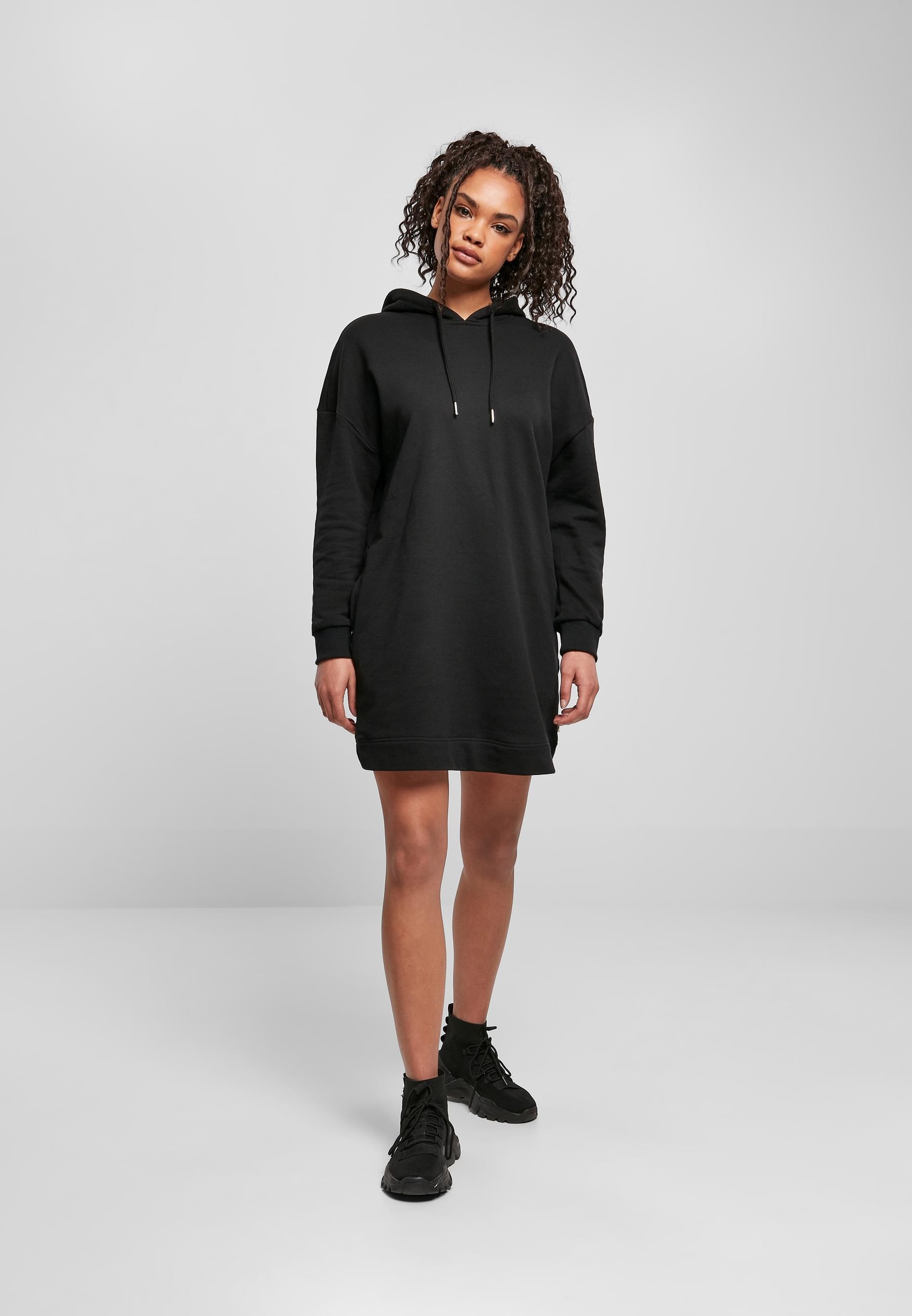 URBAN CLASSICS Shirtkleid »Urban Classics Damen Ladies Organic Oversized Terry Hoody Dress«, (1 tlg.)