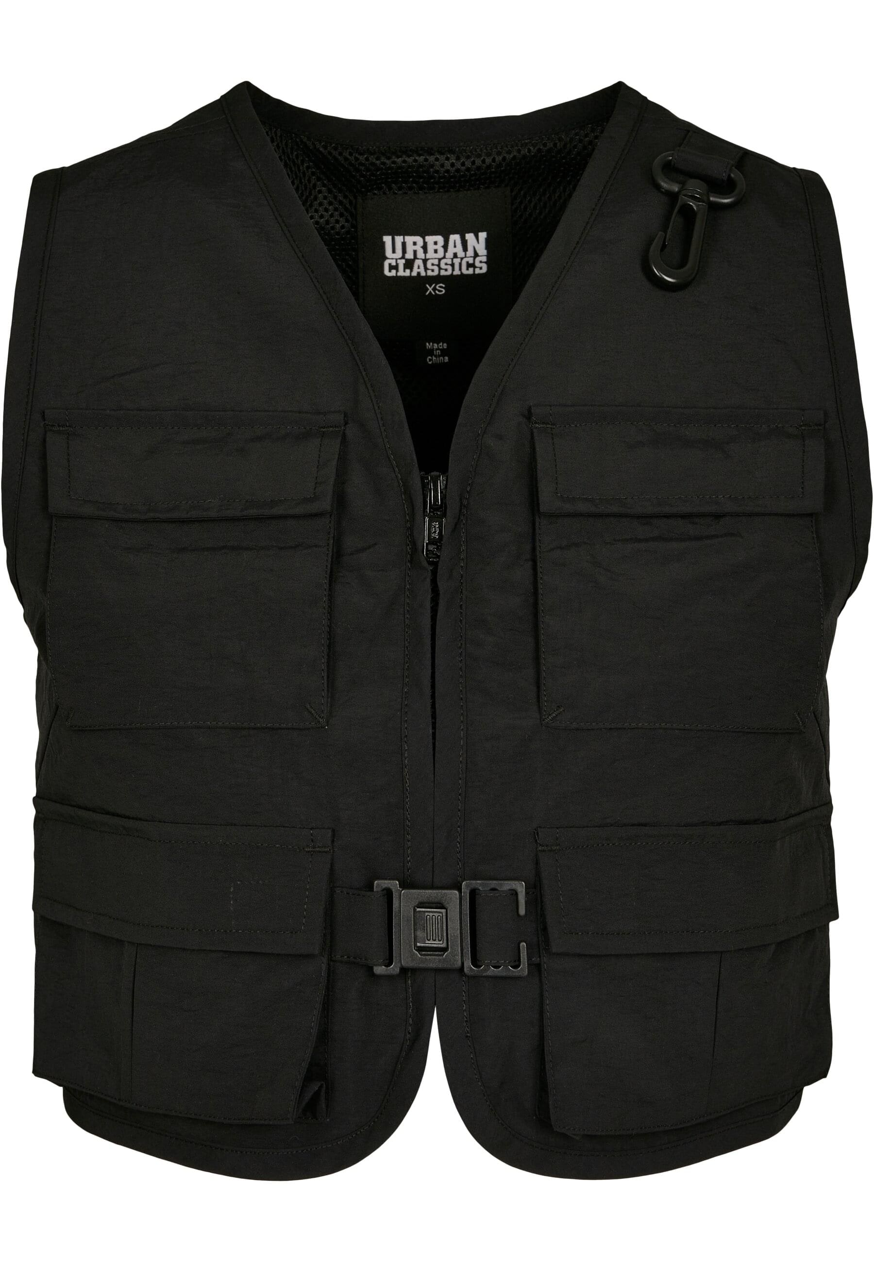 URBAN CLASSICS Jerseyweste »Urban Classics Damen Ladies Short Tactical Vest«, (1 tlg.)