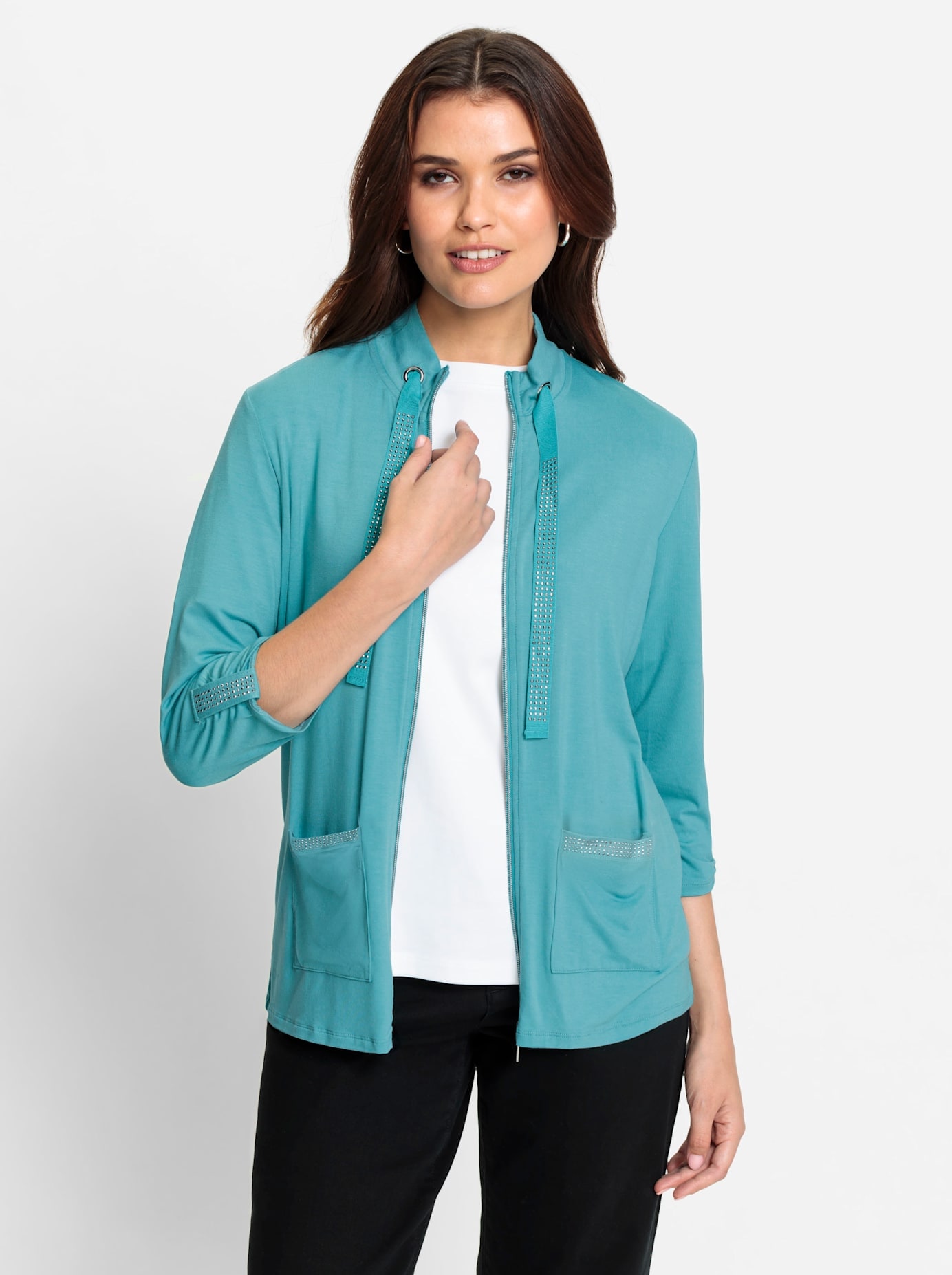 Inspirationen Shirtjacke "Shirtjacke" 1 Stk. tlg. günstig online kaufen
