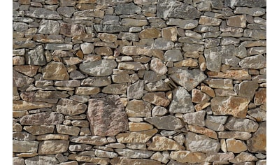 Komar Fototapete »Stone Wall«, Motiv, Deutsches Qualitätsvlies (155 g/m²). Formstabil,... kaufen