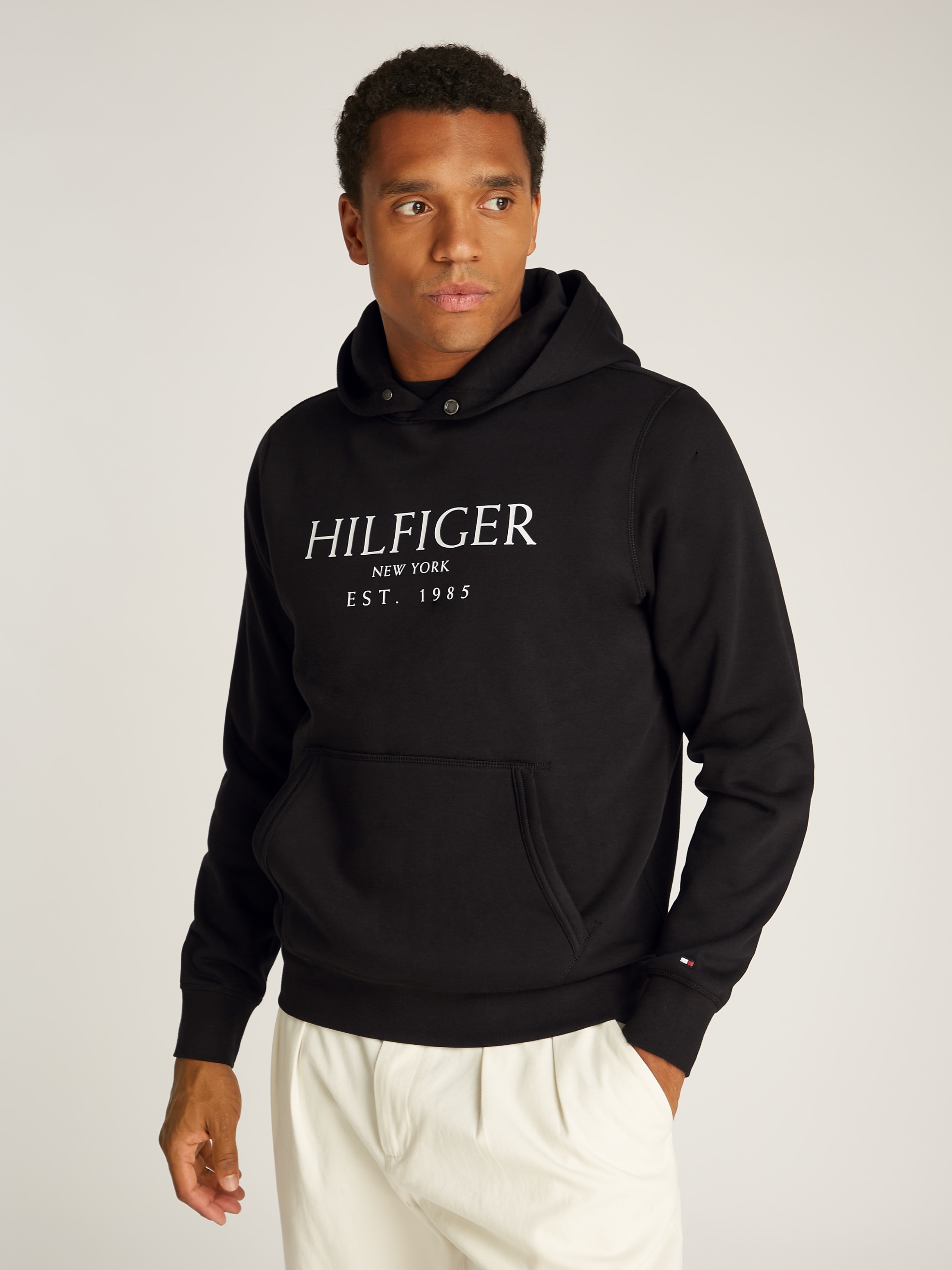 Hoodie »BIG HILFIGER HOODY«, mit kontrastfarbenen Print