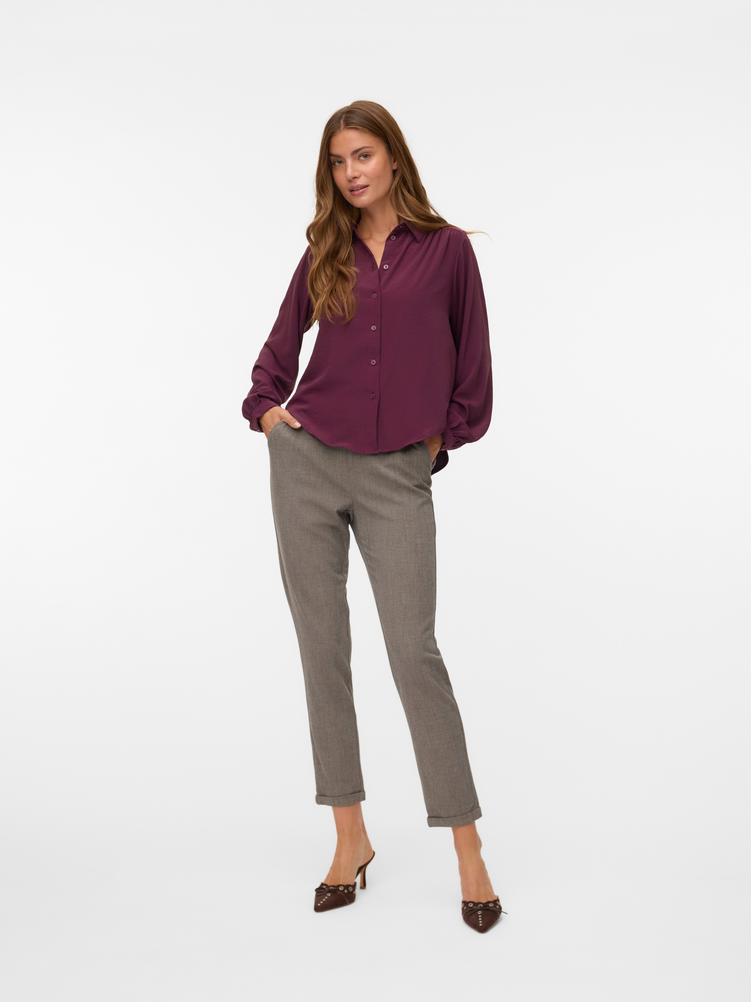 Thumbnail - Vero Moda Anzughose "VMMAYA KIARA MW LOOSE PANT NOOS"