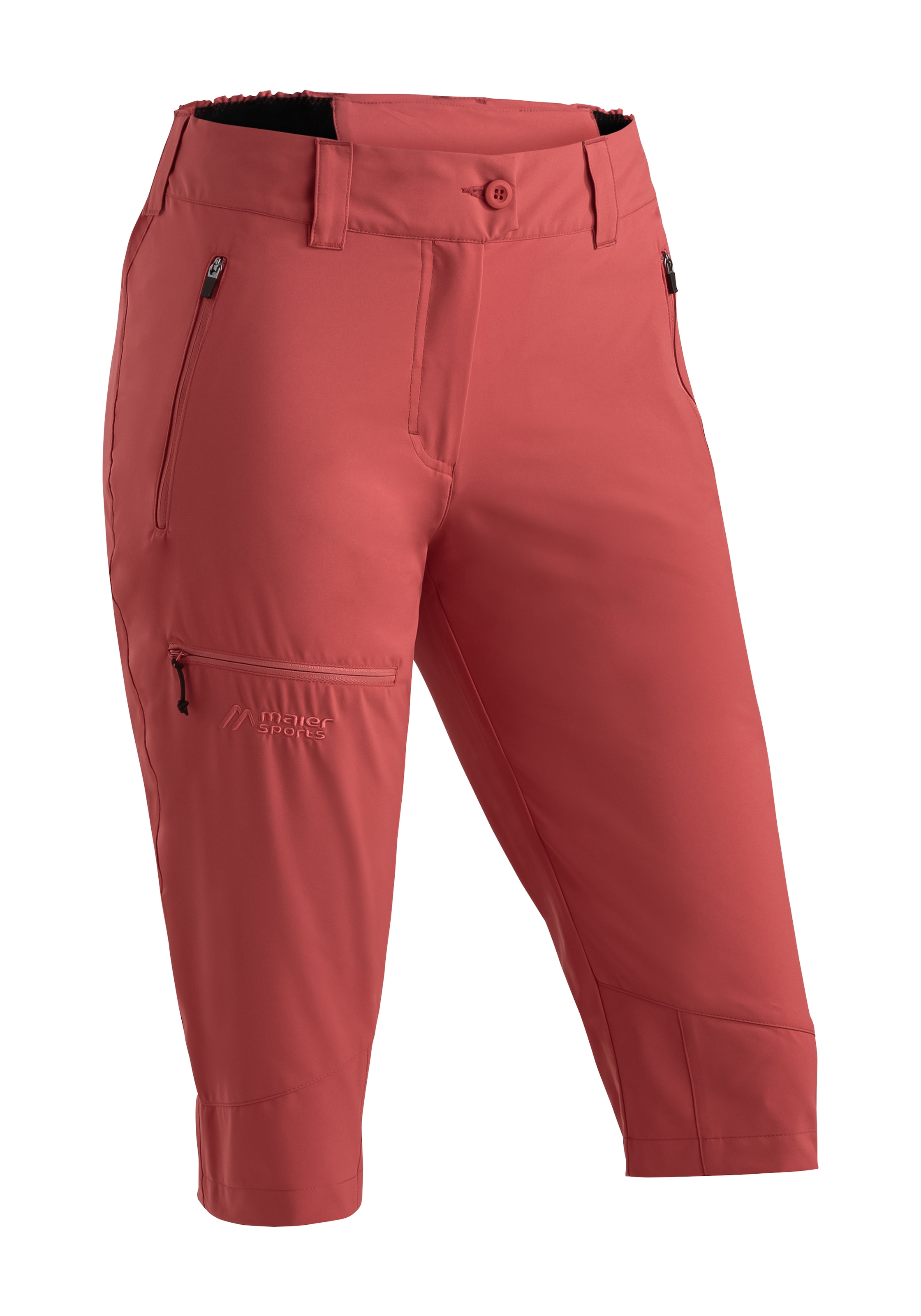 Maier Sports "Lulaka Capri Loop" Damen Wanderhose, elastische Funktionshose mit 3 Taschen, Regular Fit
