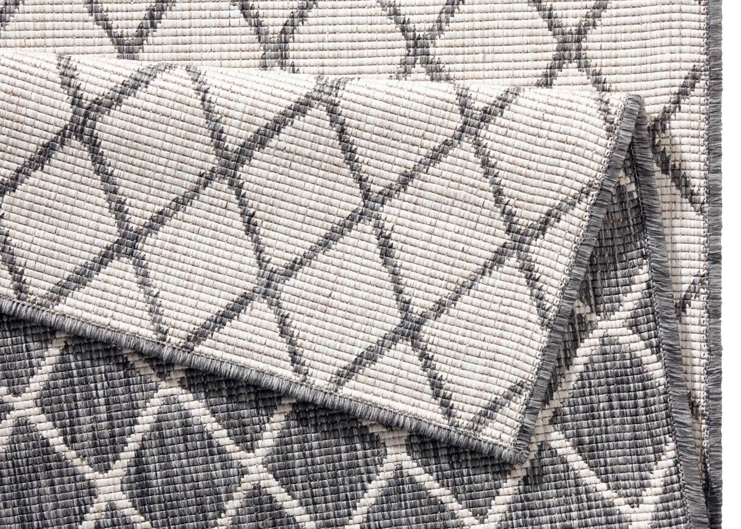 NORTHRUGS Teppich »Malaga Wendeteppich«, rechteckig, 5 mm Höhe, In-& Outdoor, Wetterfest, Balkon, Läufer, Wohnzimmer, Wasserfest
