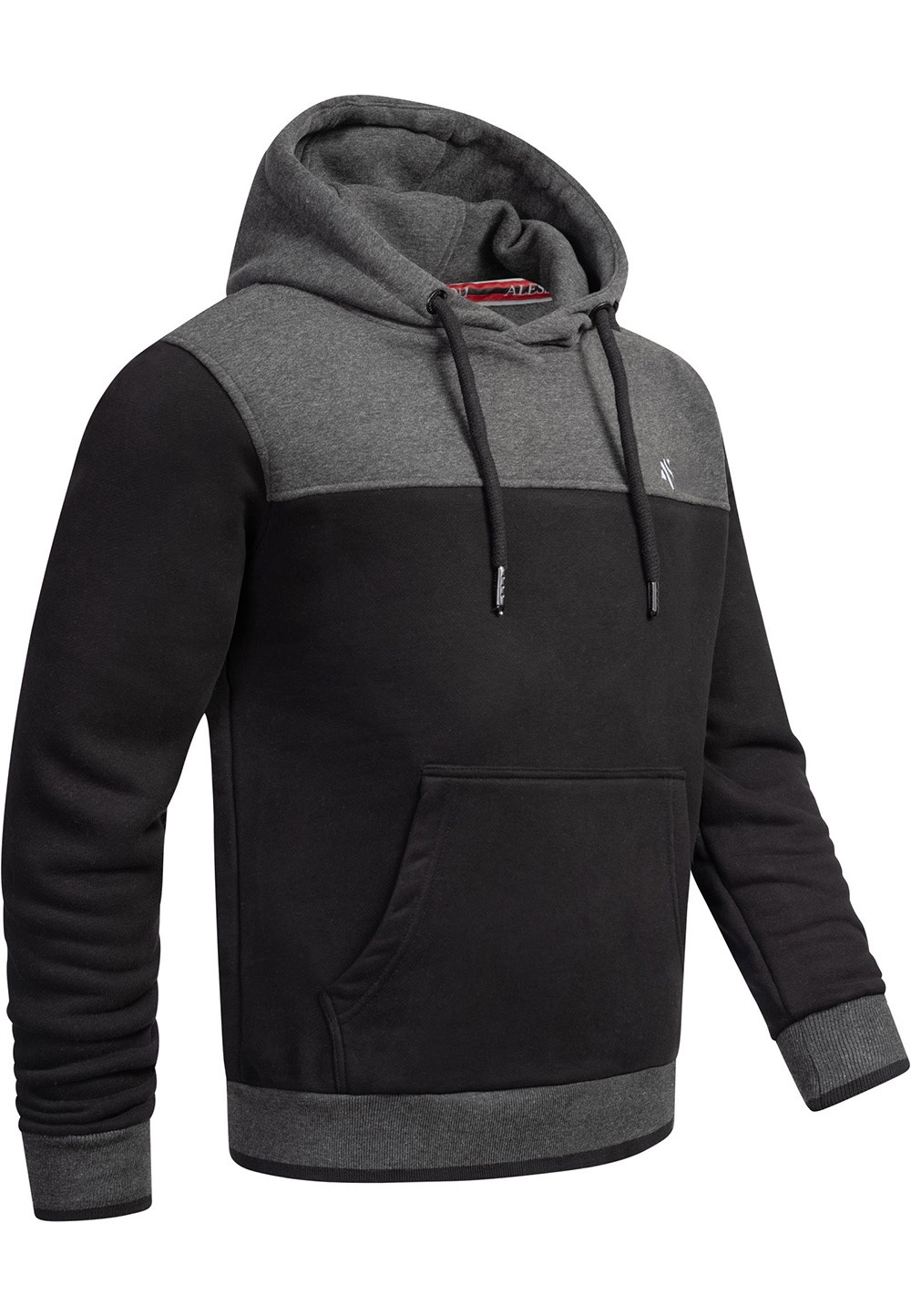 Alessandro Salvarini Kapuzenpullover »ASLerio«, mit großer Kapuze, mit Kapuze