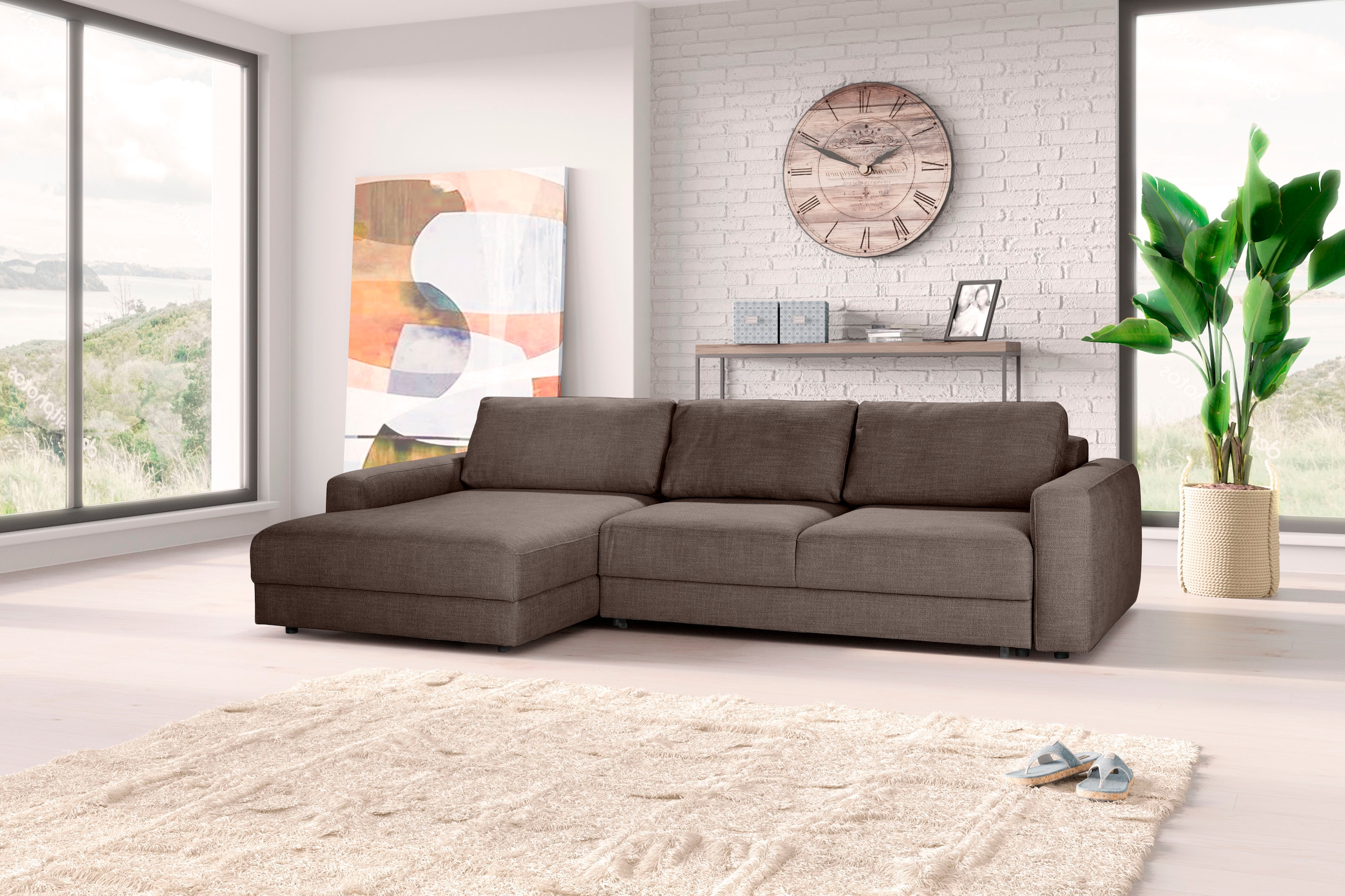 TRENDMANUFAKTUR Ecksofa »Bourbon«, 69 Sitzfläche kaufen Extratiefe BAUR | cm