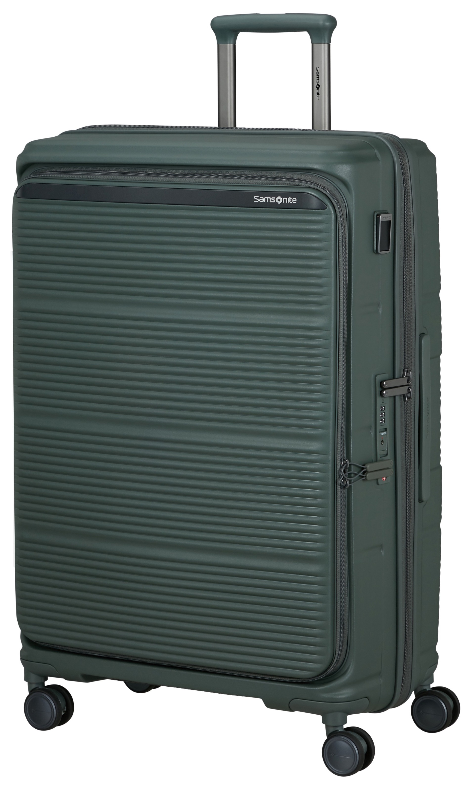 SAMSONITE Hartschalen-Trolley "PARALUX, verschiedene Größen und Farben"olive, Polypropylen, Koffer, Reisegepäck mit Frontfach Packwürfel Trennpolster