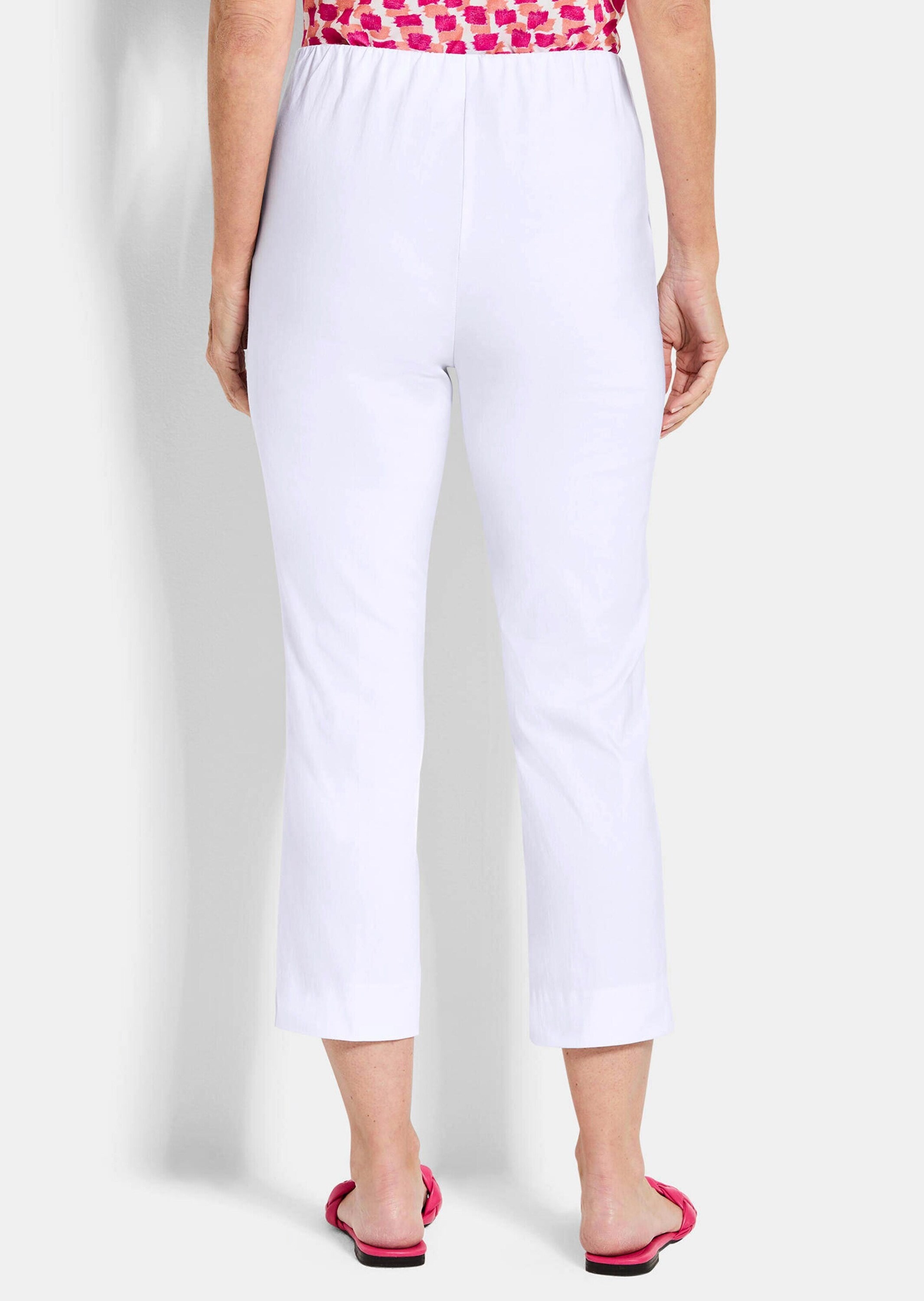 GOLDNER Stretch-Hose »Elegante 7/8-Hose mit Biesen«  kleiner Schlitz am Beinabschluß
