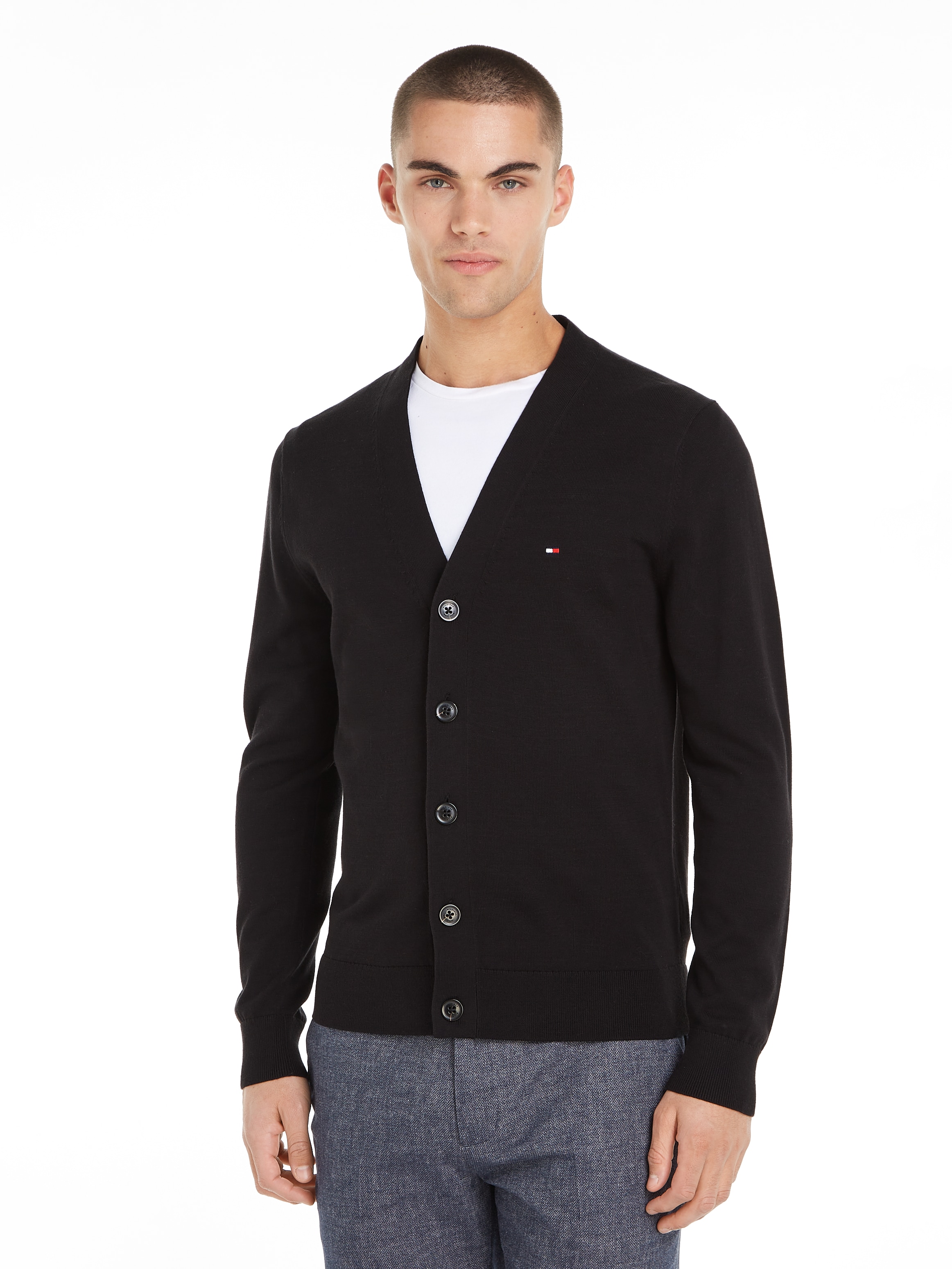 Tommy Hilfiger Strickjacke "ESSENTIAL COTTON CARDIGAN"