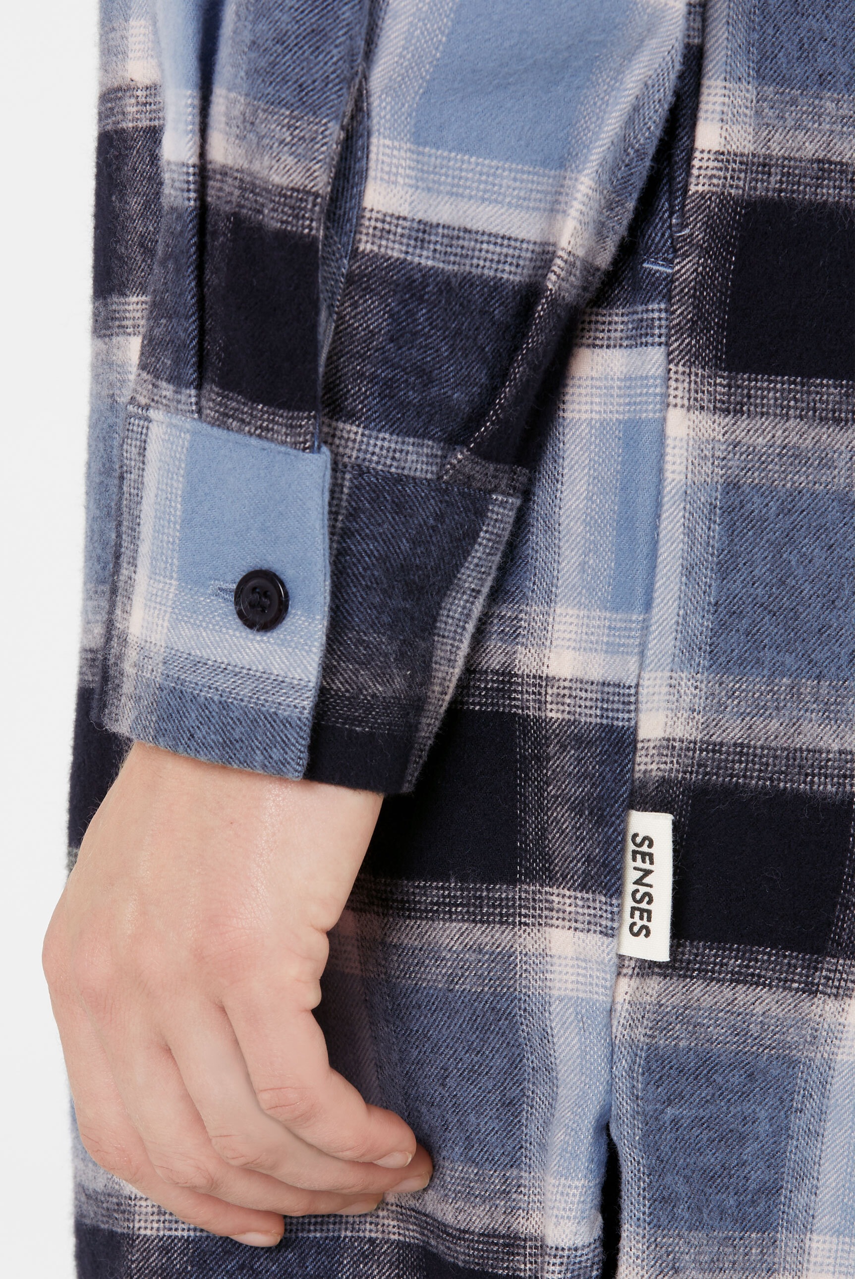 Thumbnail - SENSES.THE LABEL Karokleid Ohne Taschen aus Baumwolle