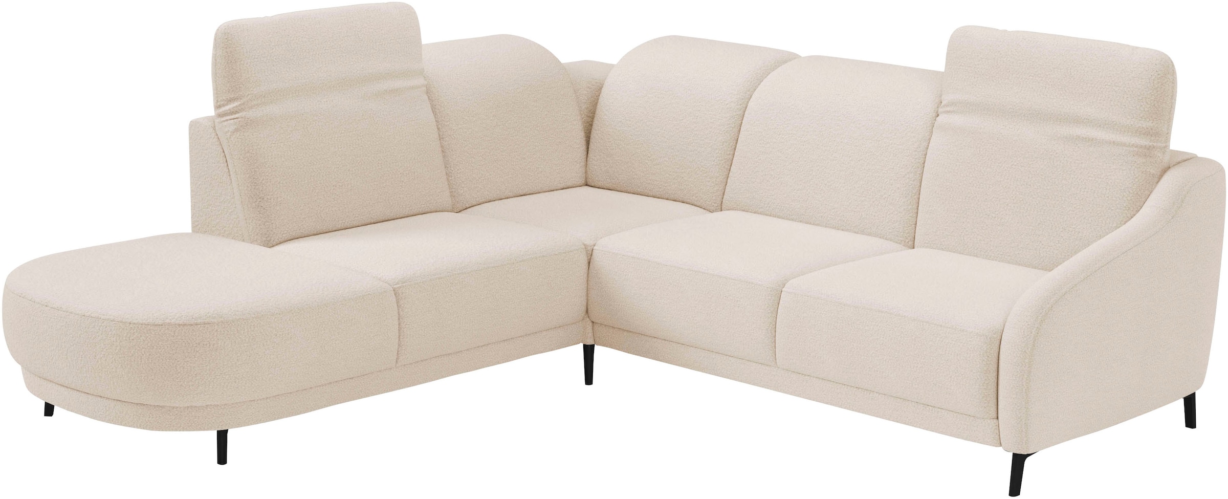 sit&more Ecksofa »Blues L-Form«, wahlweise mit Klapptisch und USB