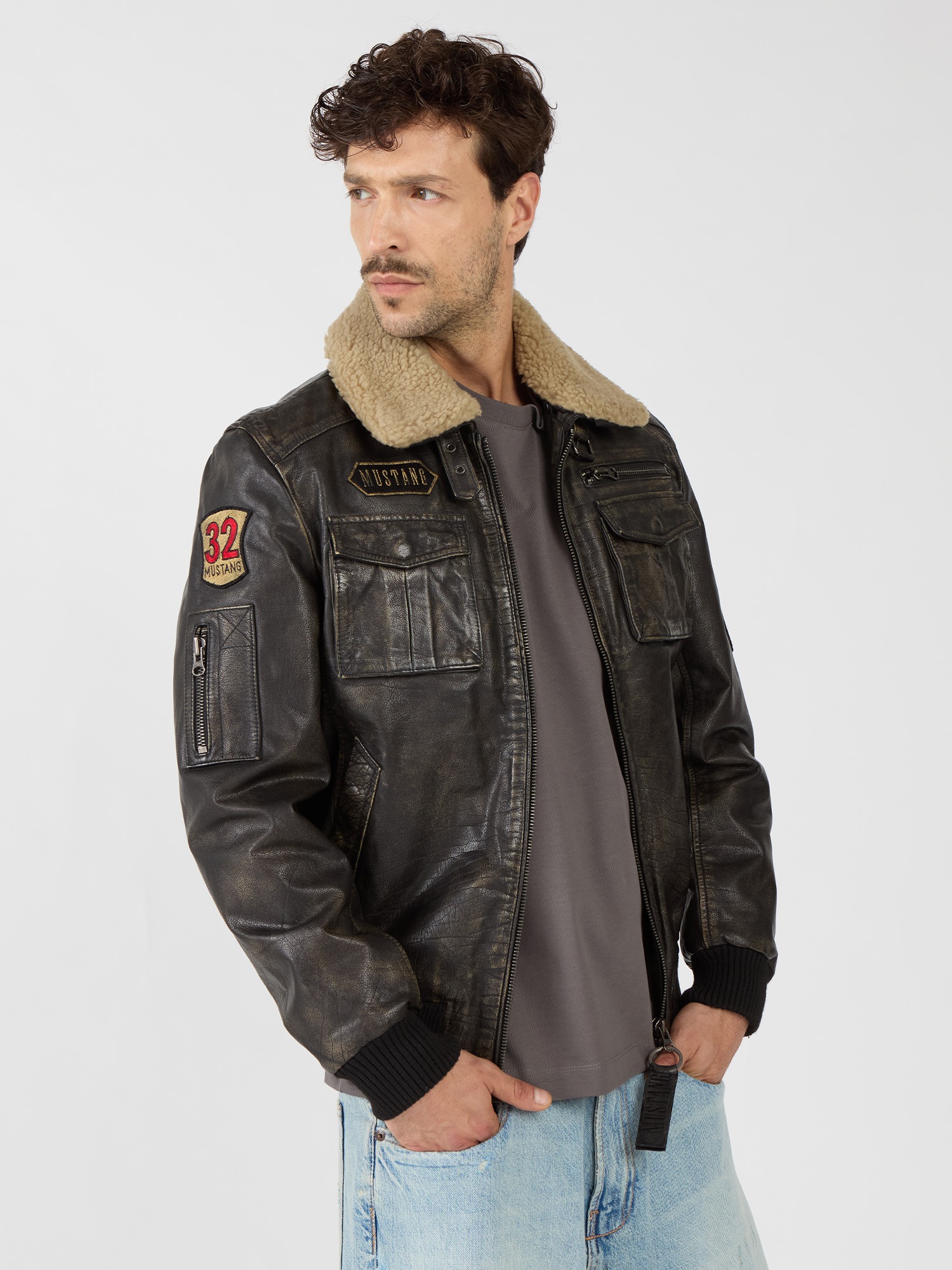 MUSTANG Lederjacke »Karlstad«