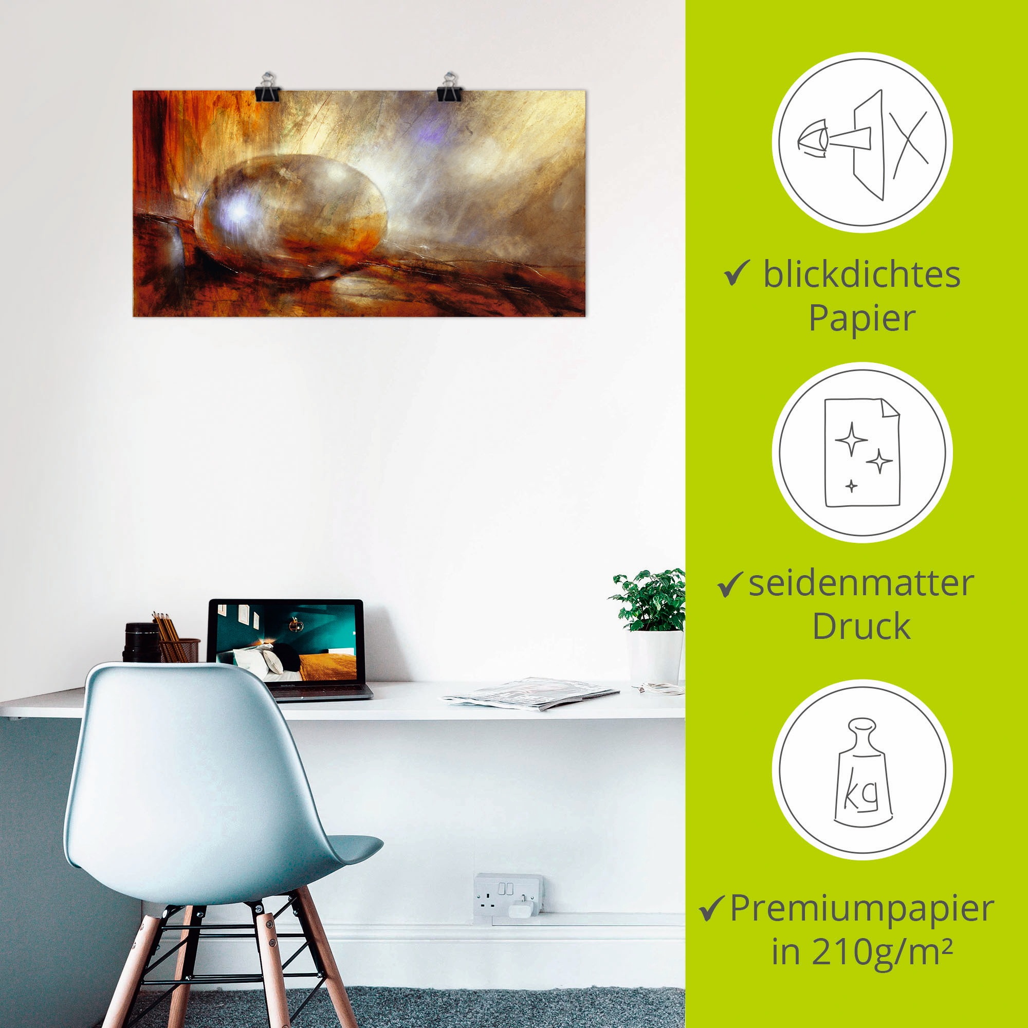 Artland Wandbild »Brainstorming«, Muster, (1 St.), als Leinwandbild, Poster in verschied. Größen