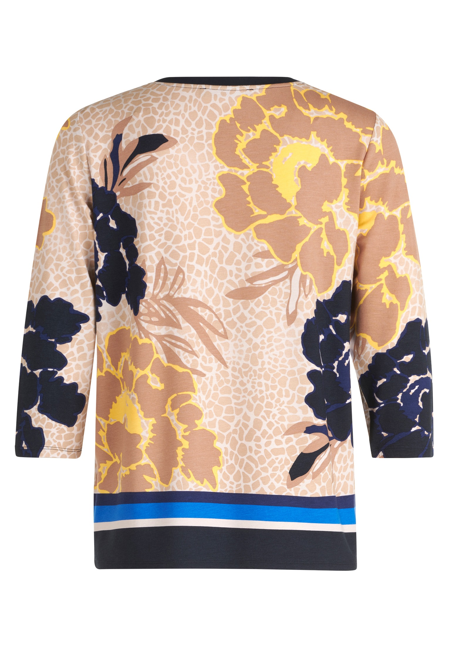 Betty Barclay 3/4-Arm-Shirt »Betty Barclay Ringelshirt mit Rippbündchen«, (1 tlg.), Glitzersteine
