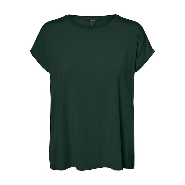 Vero Moda Rundhalsshirt »VMAVA PLAIN SS TOP GAJRS NOOS« online bestellen |  BAUR