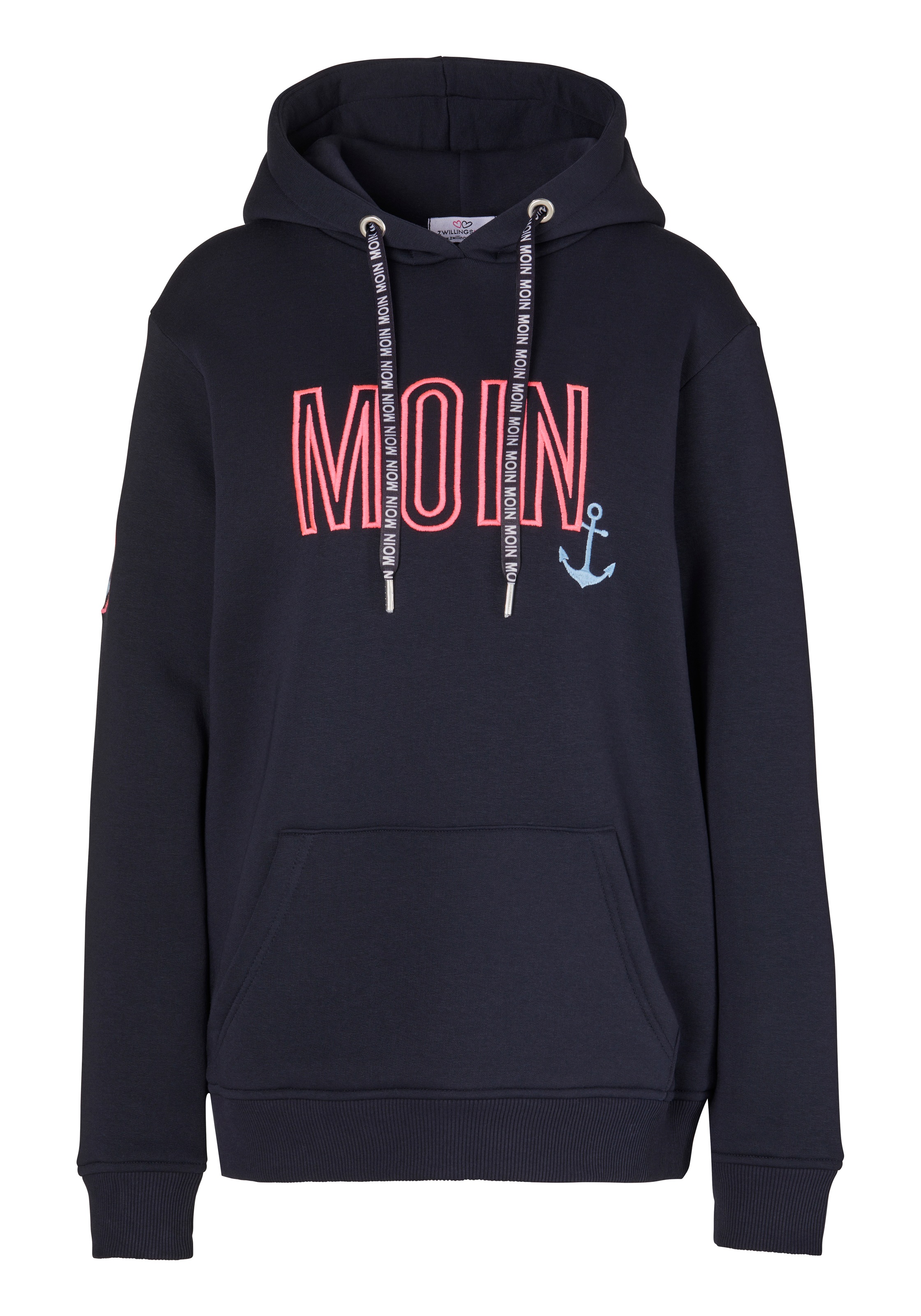 Zwillingsherz Hoodie "Limited Edition", Langarm, Kapuze, Anker Motiv, exklu günstig online kaufen