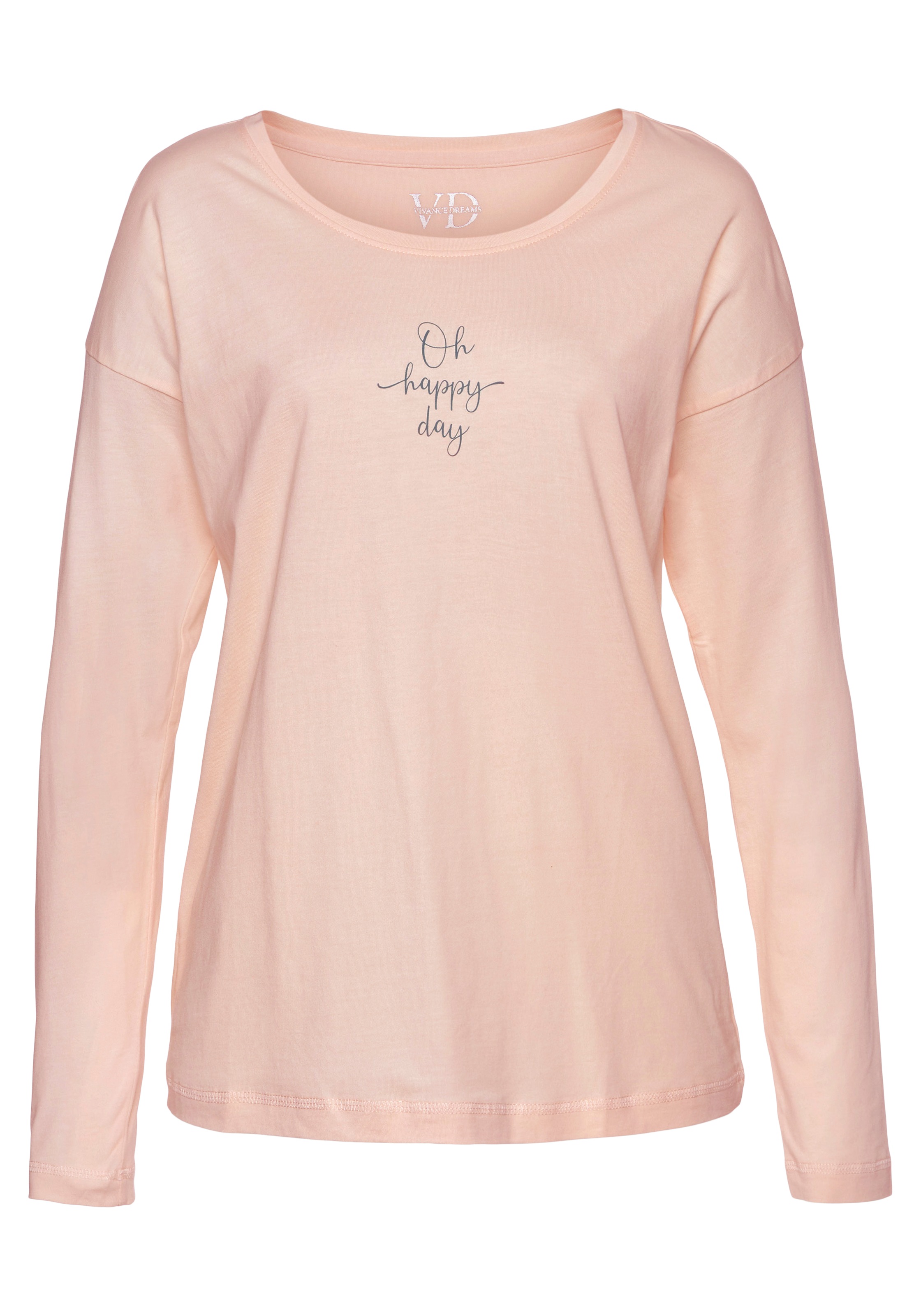 Vivance Dreams Pyjamaoberteil 1-teilig, mit Sommer-Statementdruck günstig online kaufen