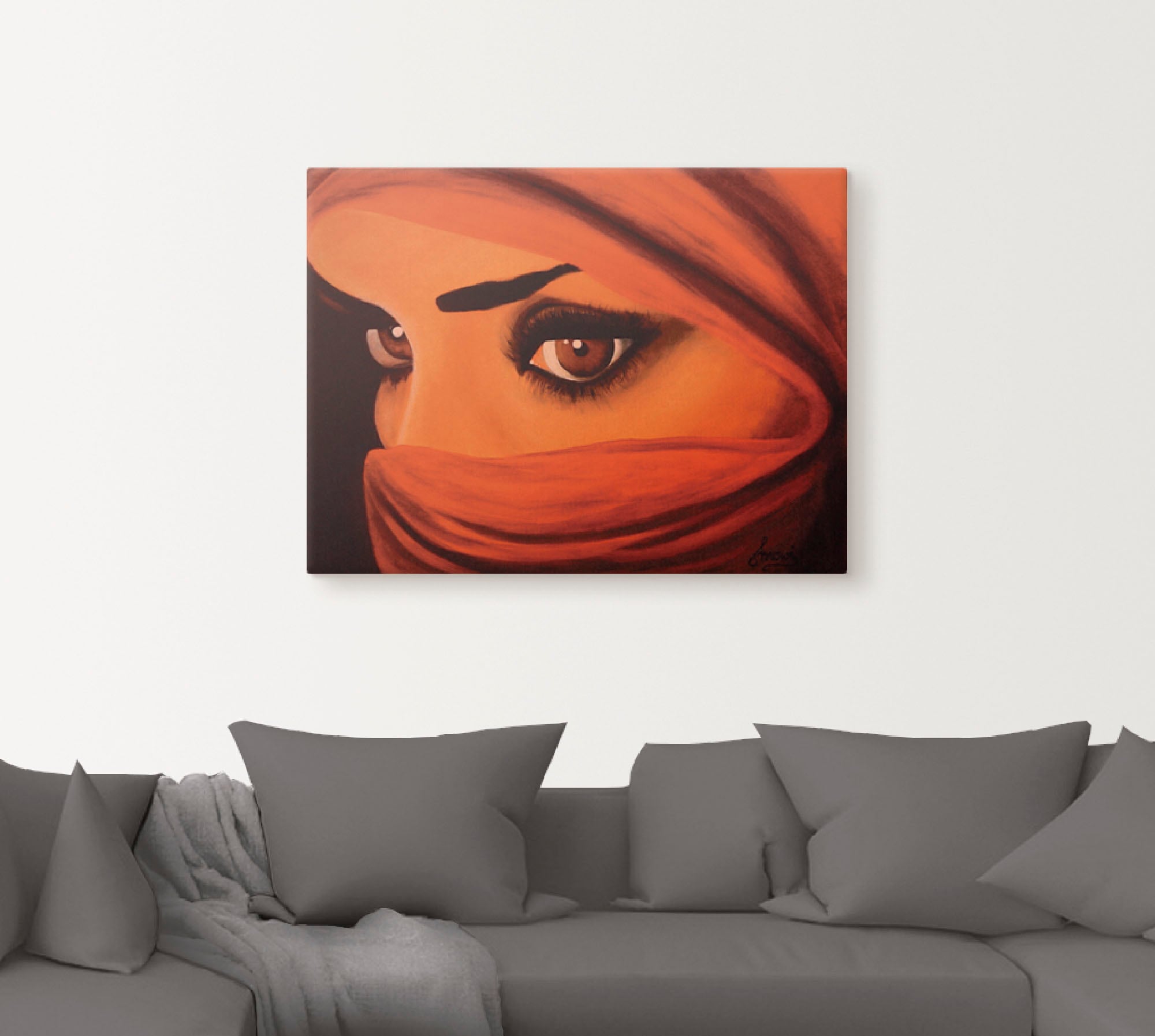 Artland Wandbild "Tuareg-Die von Gott Verlassene", Frau, (1 St.), als Leinw günstig online kaufen