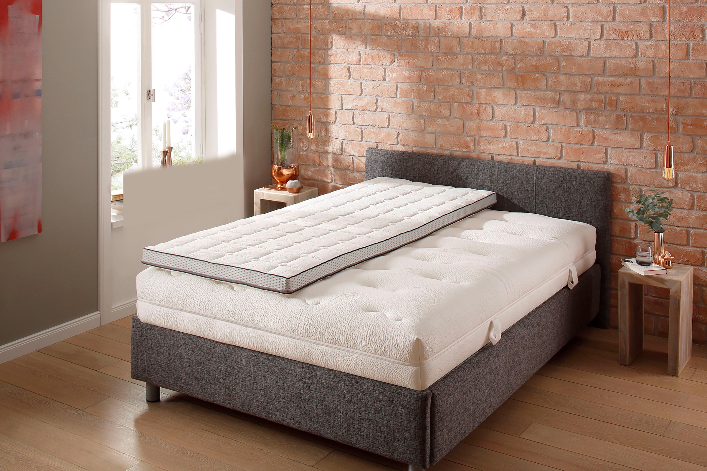 RIBECO Topper »Aaron MAXI, Topper ideal für Boxspringmatratzen«, (1 St.)