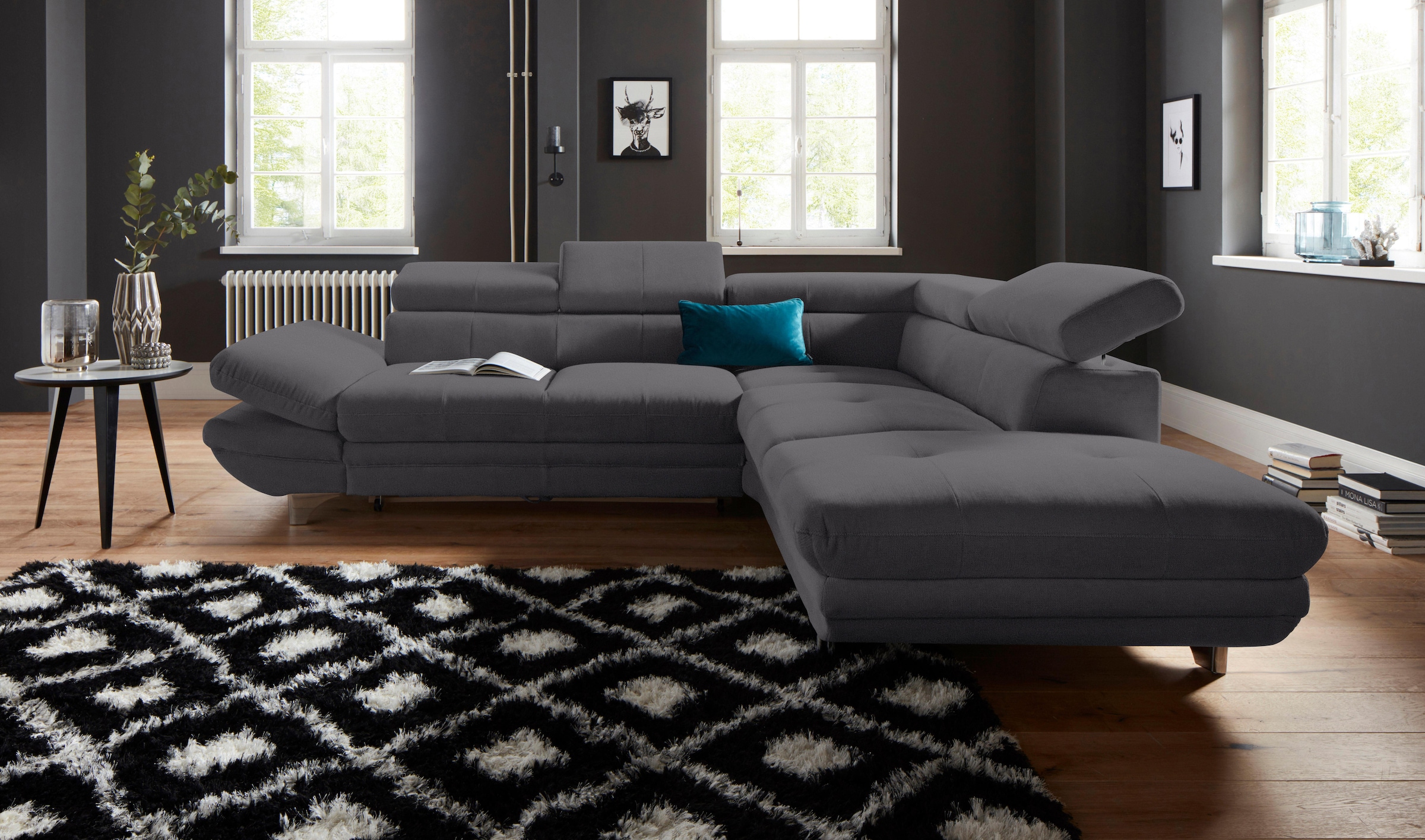 COTTA Ecksofa "Enterprise L-Form", mit Arm- & Kopfteilverstellung, wahlweis günstig online kaufen