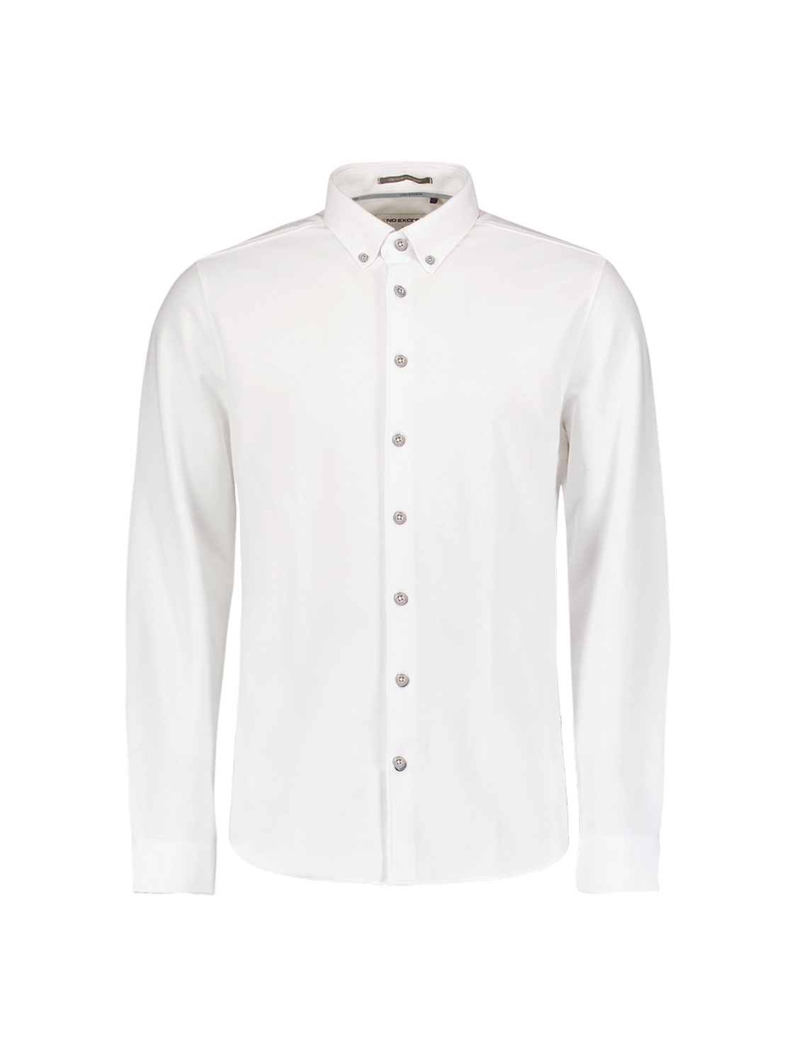 NO EXCESS Langarmhemd »No Excess Piqué-Hemd von Timeless Basics«