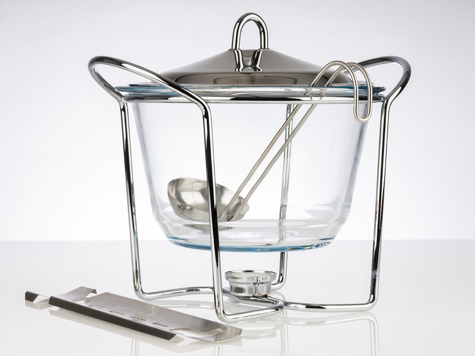 4 (Feuerzangenbowle Inhalt Edelstahl/Glas, Zuckerhutablage), | mit Bowle-Set, APS kaufen BAUR Liter