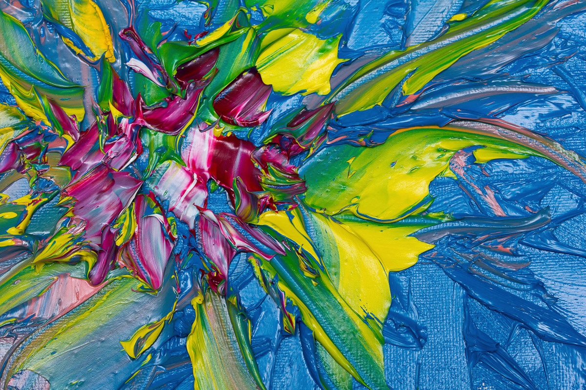 Fototapete PAPERMOON "Abstrakt Farben", bunt, B:4m L:2,6m, Vlies, Tapeten - B/L: 4m x 2,6m, Bahnen: 8 Stk.
