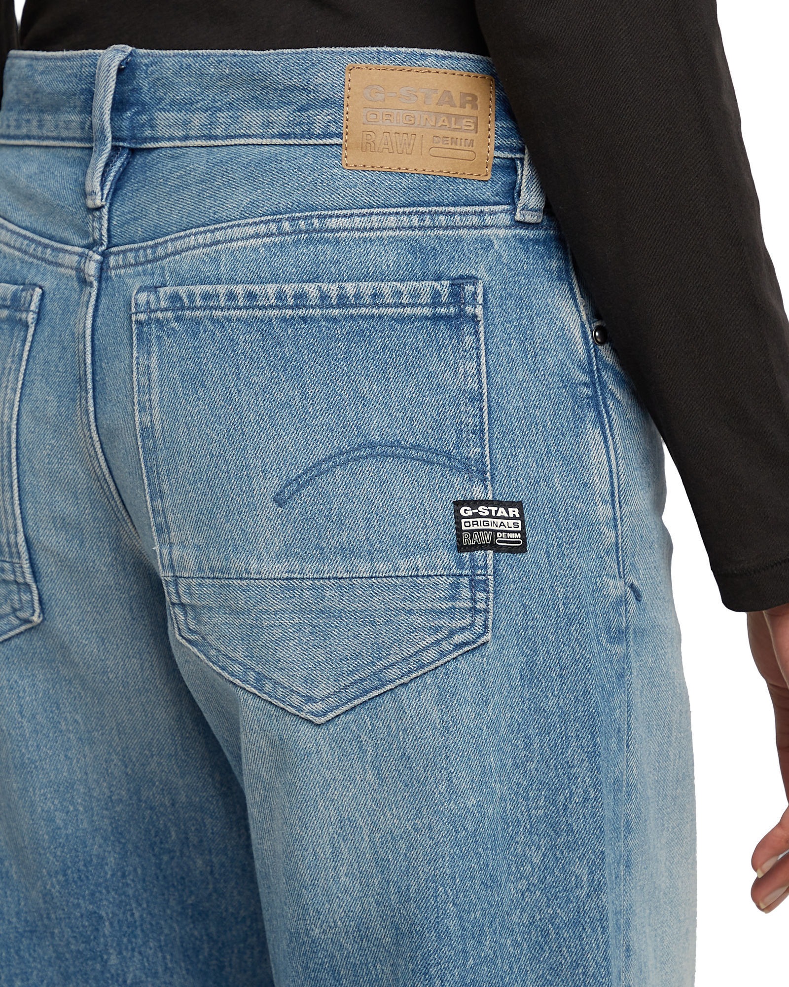 G-star pour femme. D22889-D436-C947 Jeans Judee Taille basse Loose blue (28/28), Bleu, Casuel, Denim, Durable, Coton Recyclé 3