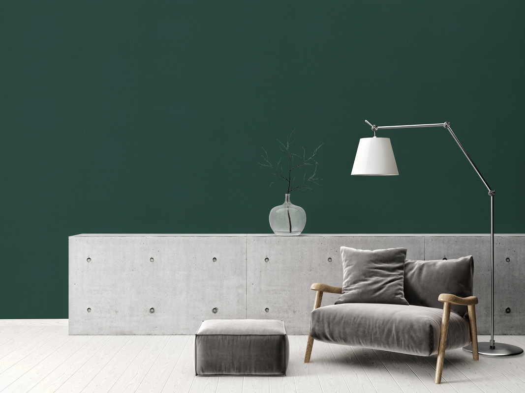 living walls Vliestapete "Stories of Life Tapete Dunkelgrün moderne Vliestapete Grün" einfarbig uni unifarben leicht strukturiert für Wohnzimmer Küche und Schlafzimmer Tapeten Wohnzimmer Schlafzimmer