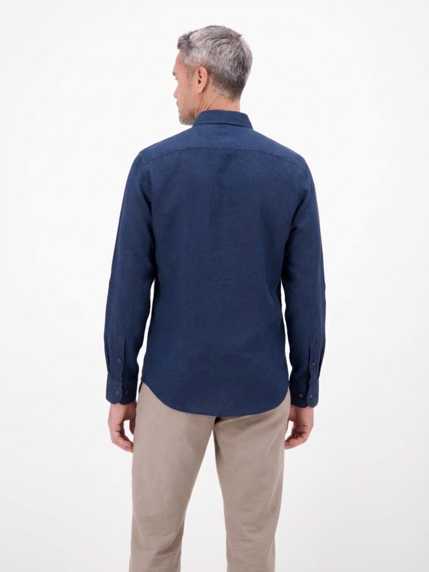 LERROS Langarmhemd "Herrenhemd aus Baumwoll-Leinen-Mix" Baumwoll‑Leinen Mix günstig online kaufen