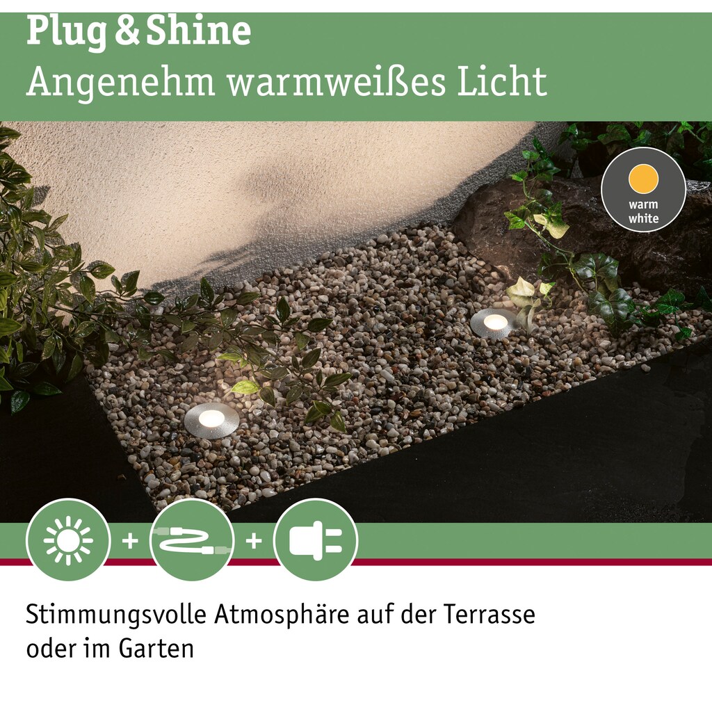 Paulmann LED Einbauleuchte »Plug & Shine«, 3 flammig-flammig