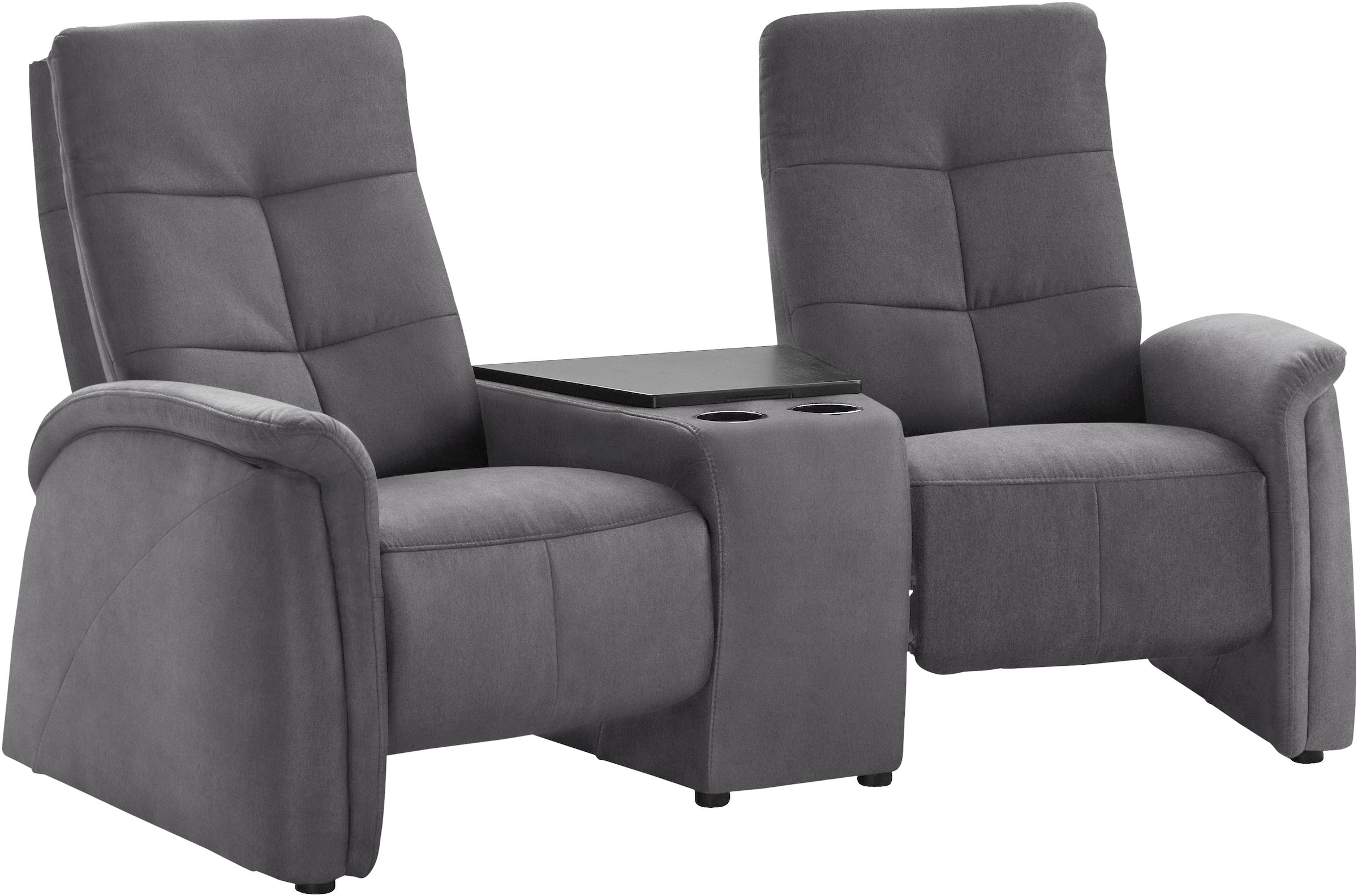 exxpo - sofa fashion 2-Sitzer »Tivoli, Kinosofa mit Relaxfunktion, mit Ablagetisch und Stauraum«, bequem und komfortabel