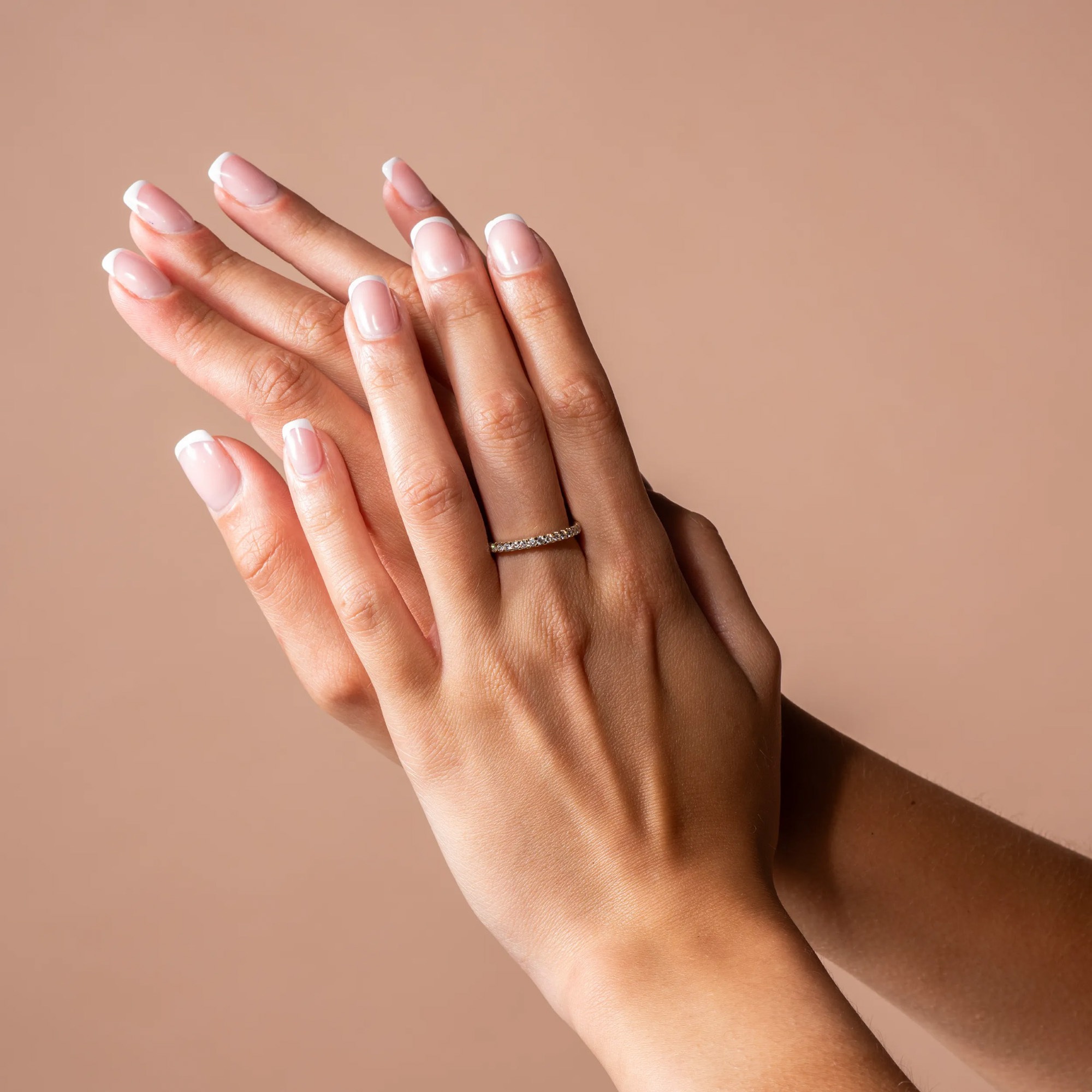 LYOMI Fingerring »585/- Weißgold 19 synth. Diam. 0,48 ct.«