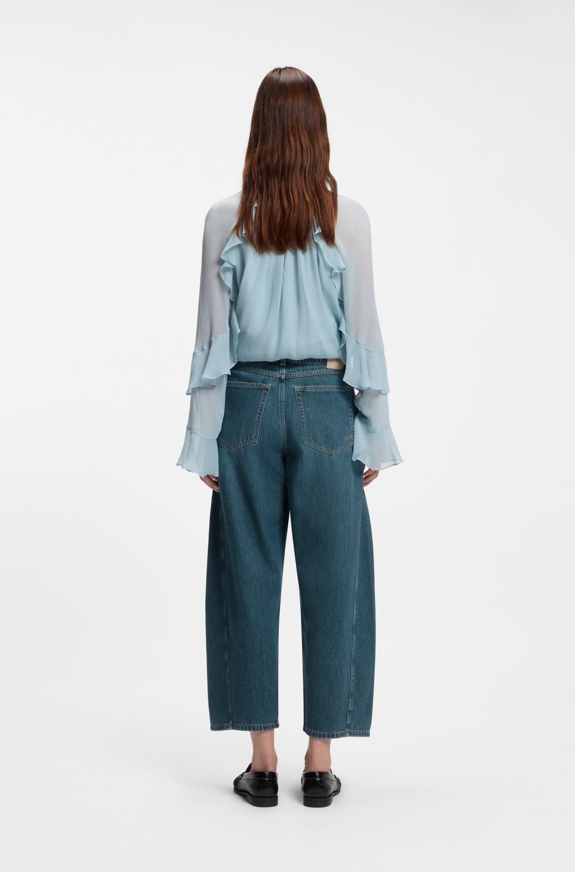 BOSS ORANGE High-waist-Jeans »DIANA HR C Premium Damenmode« im Balloon Fit, Baumwoll-Denim