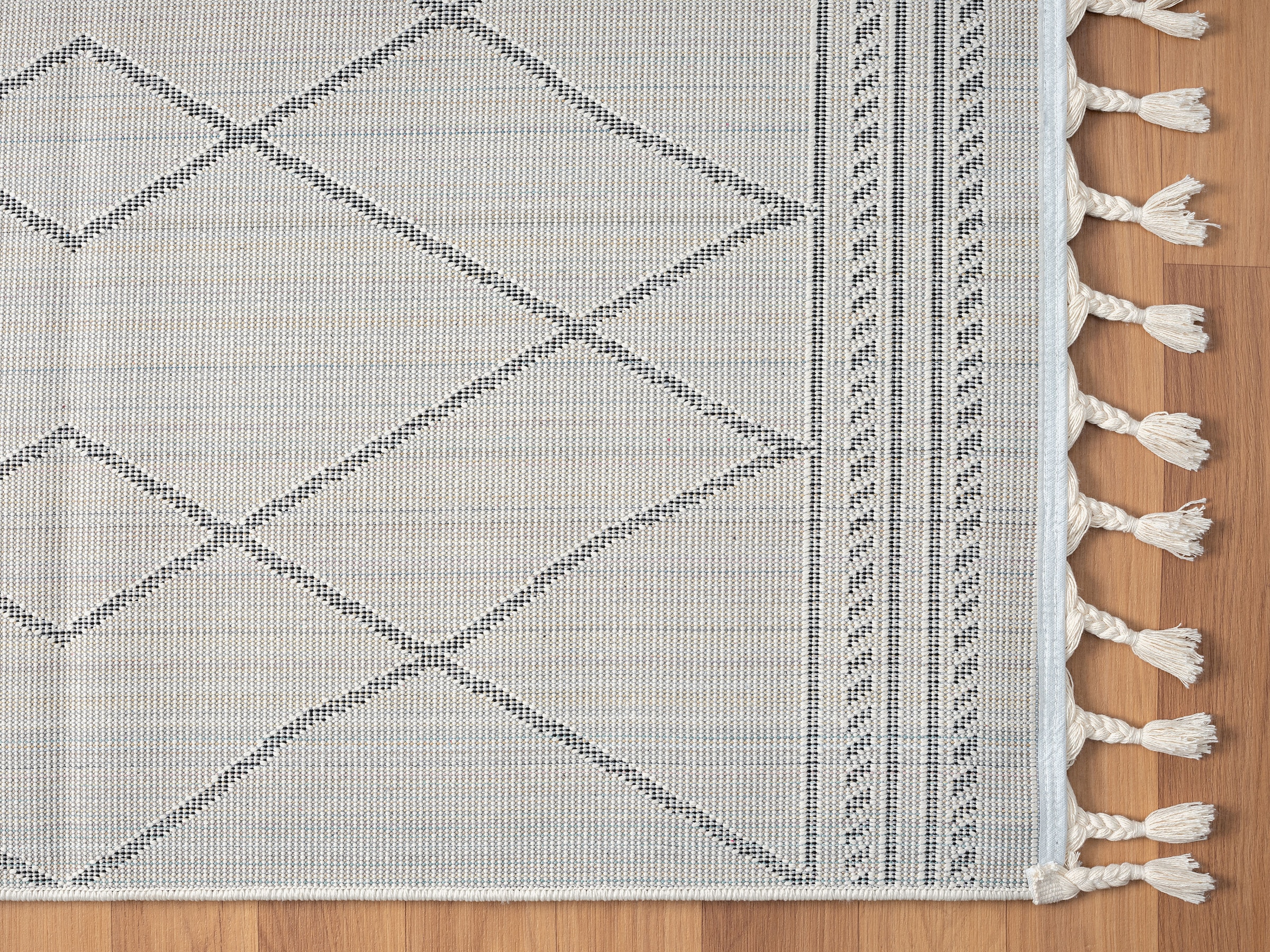 Myflair Möbel & Accessoires Hochflor-Läufer »Moroccan Design«, rechteckig, 24 mm Höhe, modern, marokkanisches Design, Rauten Muster, weich durch Hochflor