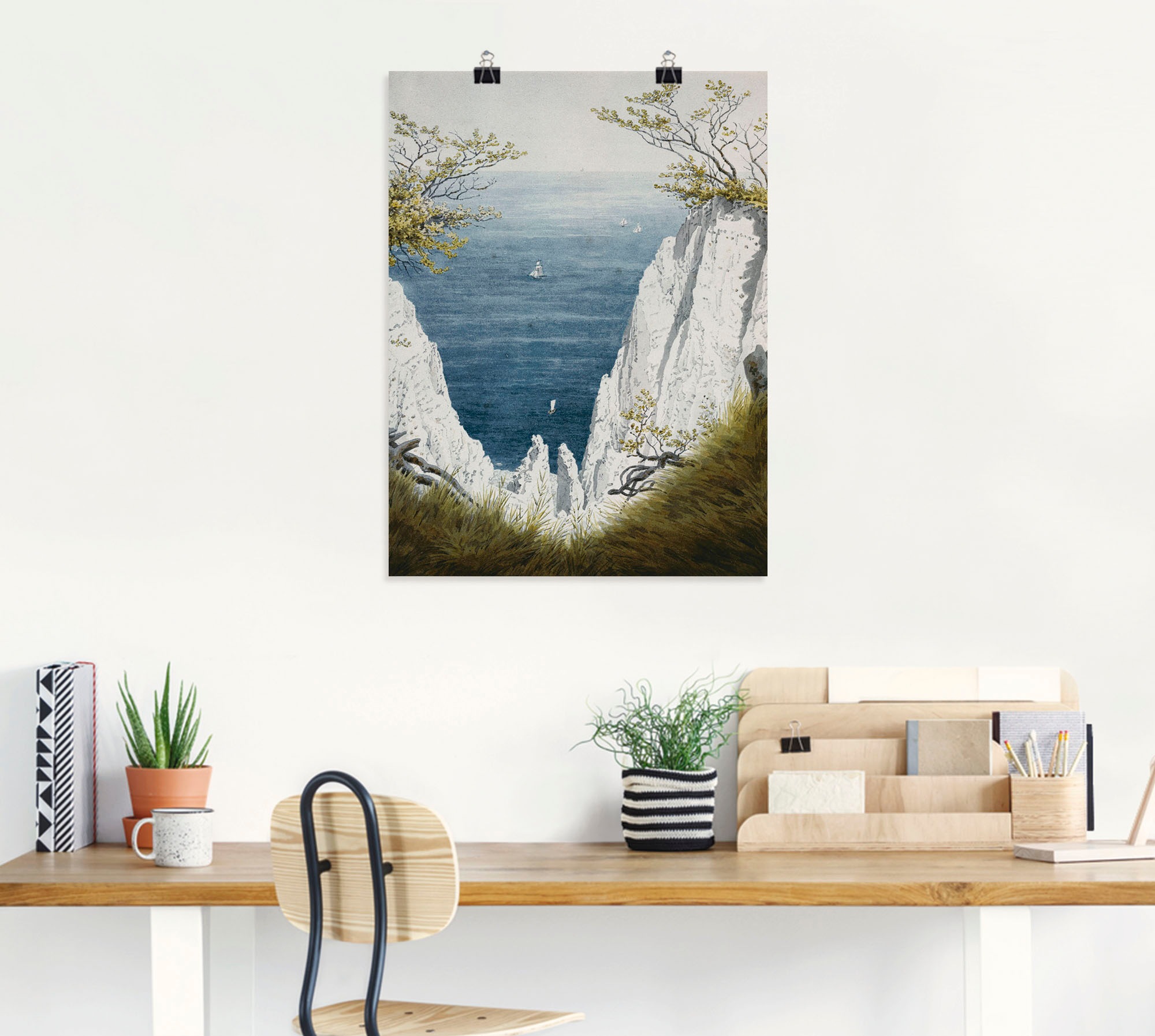Artland »Kreidefelsen auf Rügen, um 1826« Gewässer 1 Stk. tlg. als Leinwandbild, Poster in verschied. Größen