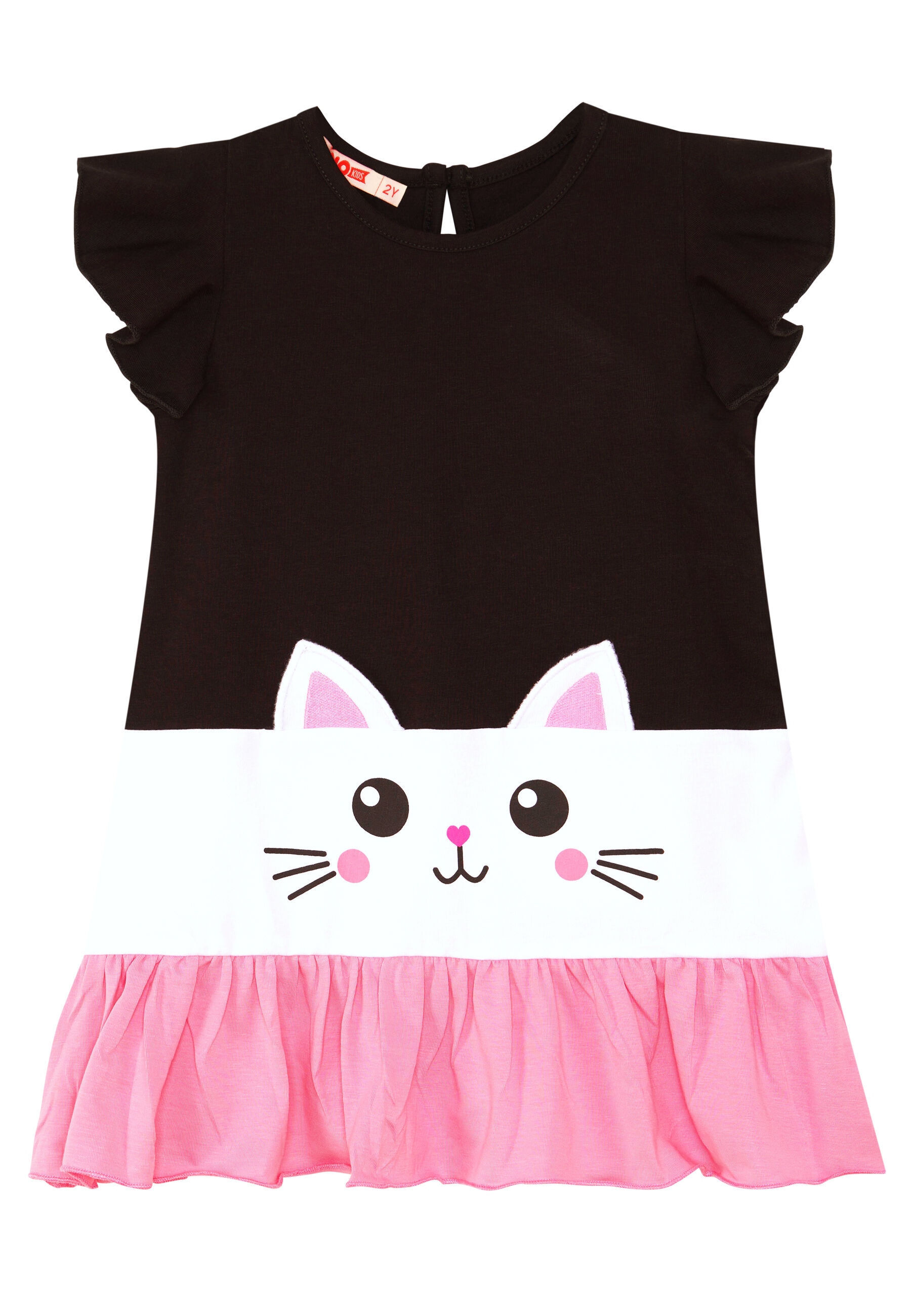 Denokids Shirtkleid »Frilled Cat«, mit Katzen-Print