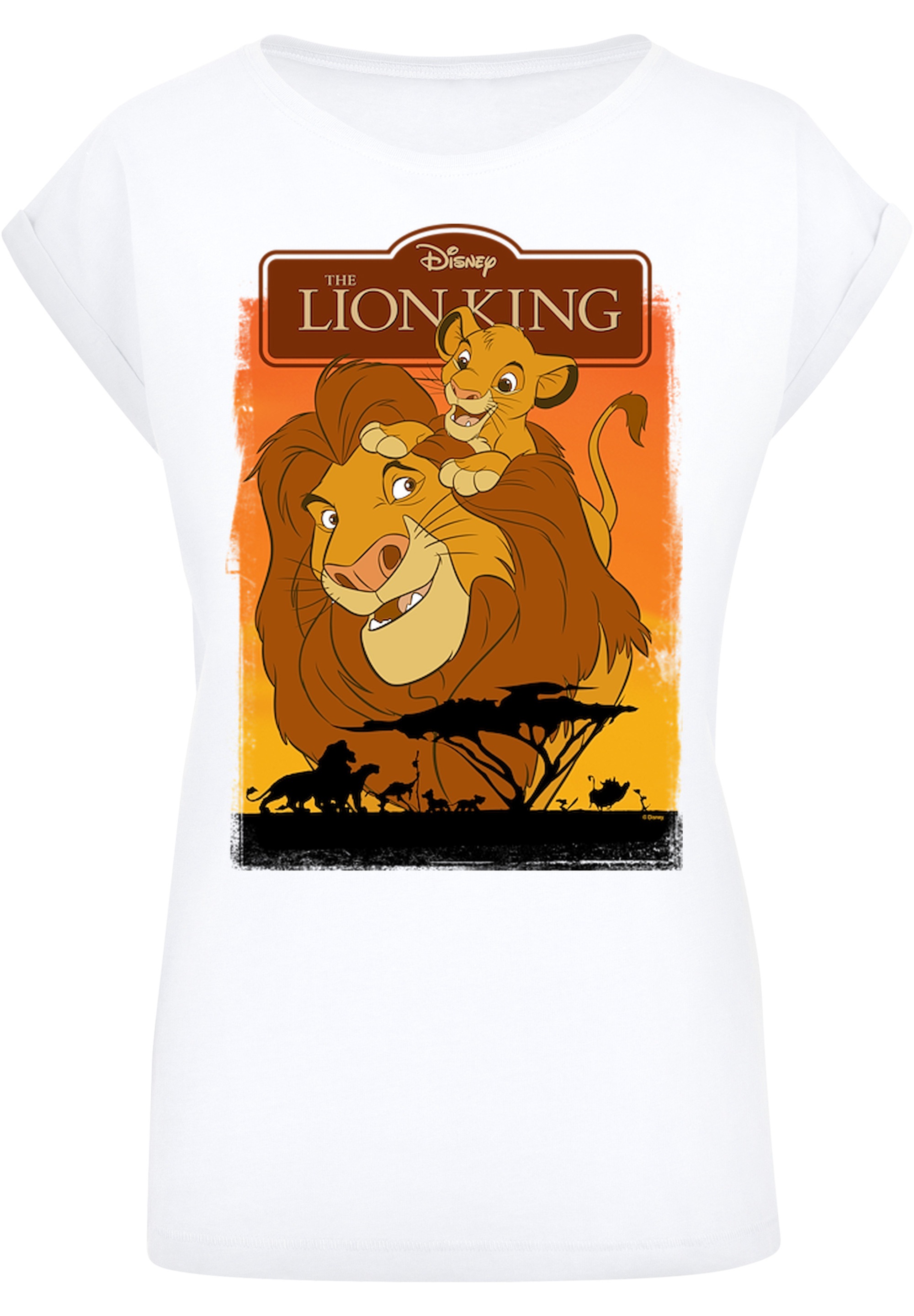 F4NT4STIC T-Shirt »König der Löwen Simba und Mufasa«, Print