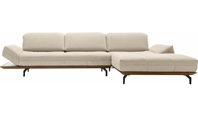 hülsta sofa Ecksofa »hs.420«, in 2 Qualitäten, Holzrahmen in Eiche Natur oder Nußbaum,... kaufen