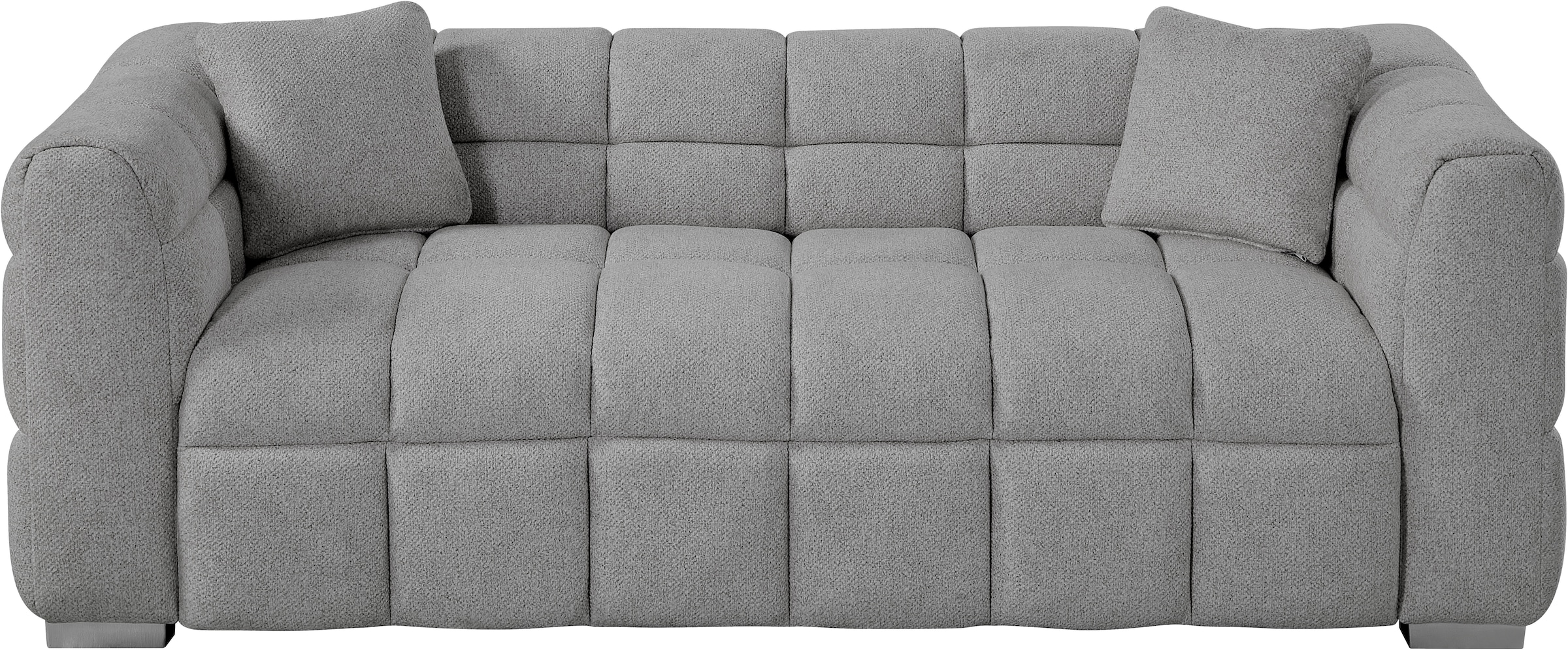 ATLANTIC home collection Big-Sofa »Thor Design-Sofa mit Steppung, Bubble-Optik, B:190cm« "Bubble"-3D Optik Sofa mit Taschenfederkern, inkl. Zierkissen
